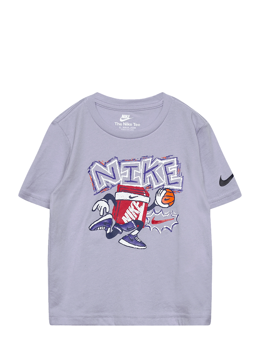 Nike - NIKE CHALKY BOXY BBALL TEE - short-sleeved t-shirts - grey - 0