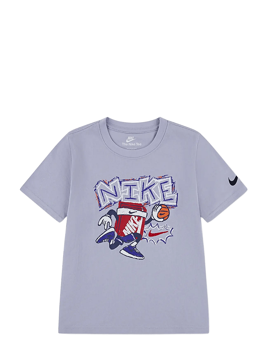 Nike - NIKE CHALKY BOXY BBALL TEE - kortärmade t-shirts - grey - 0