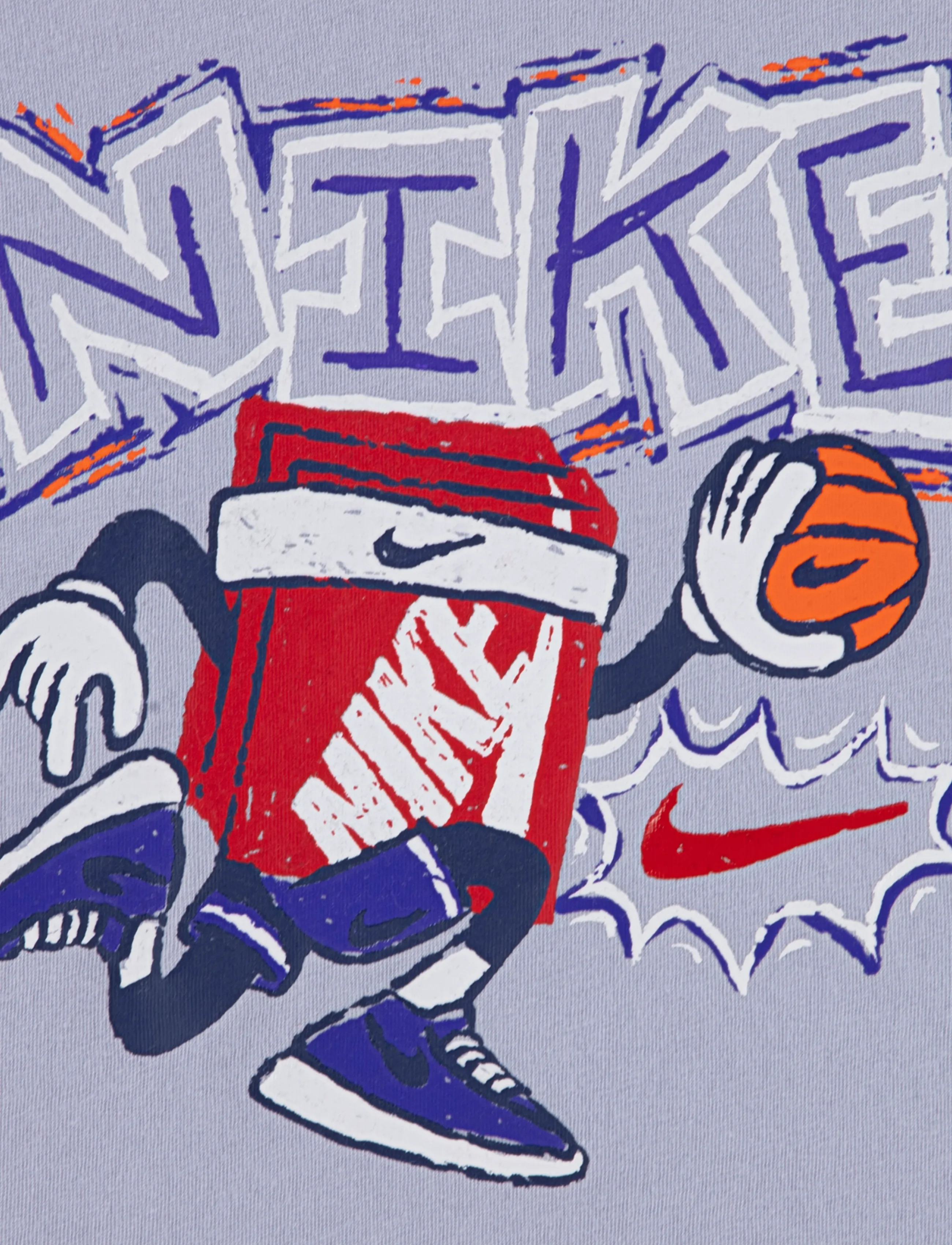 Nike - NIKE CHALKY BOXY BBALL TEE - kortärmade t-shirts - grey - 2