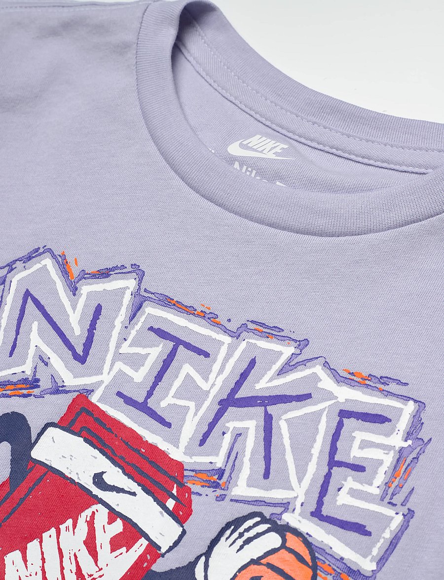 Nike - NIKE CHALKY BOXY BBALL TEE - short-sleeved t-shirts - grey - 2