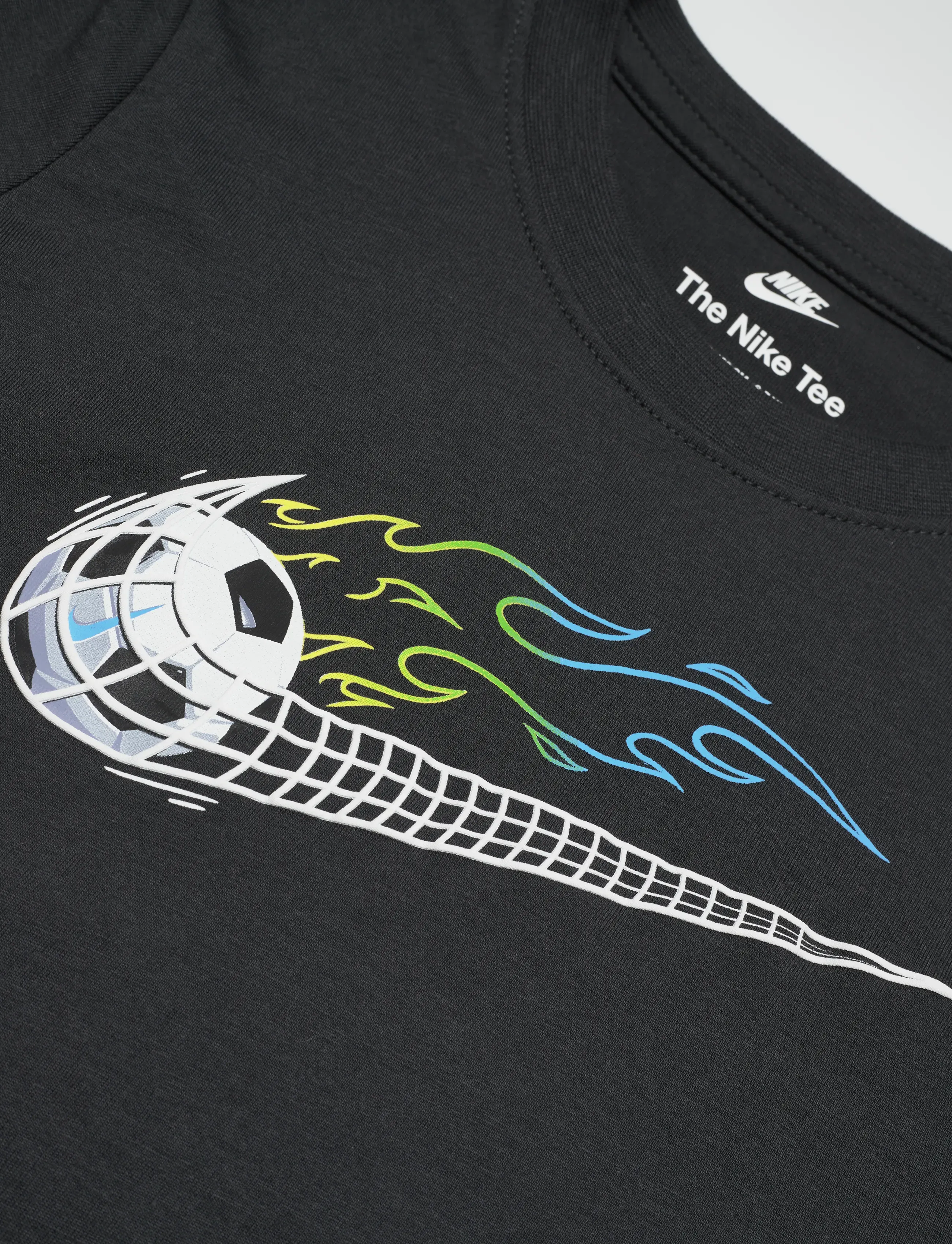Nike - NIKE SOCCER SWOOSH TEE - kortærmede t-shirts - dk smoke grey - 2