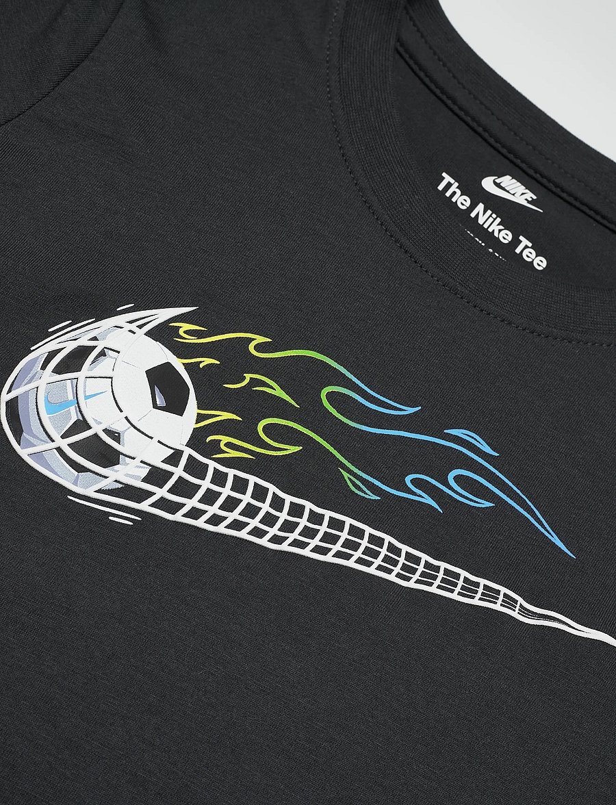 Nike - NIKE SOCCER SWOOSH TEE - kortermede t-skjorter - dk smoke grey - 2