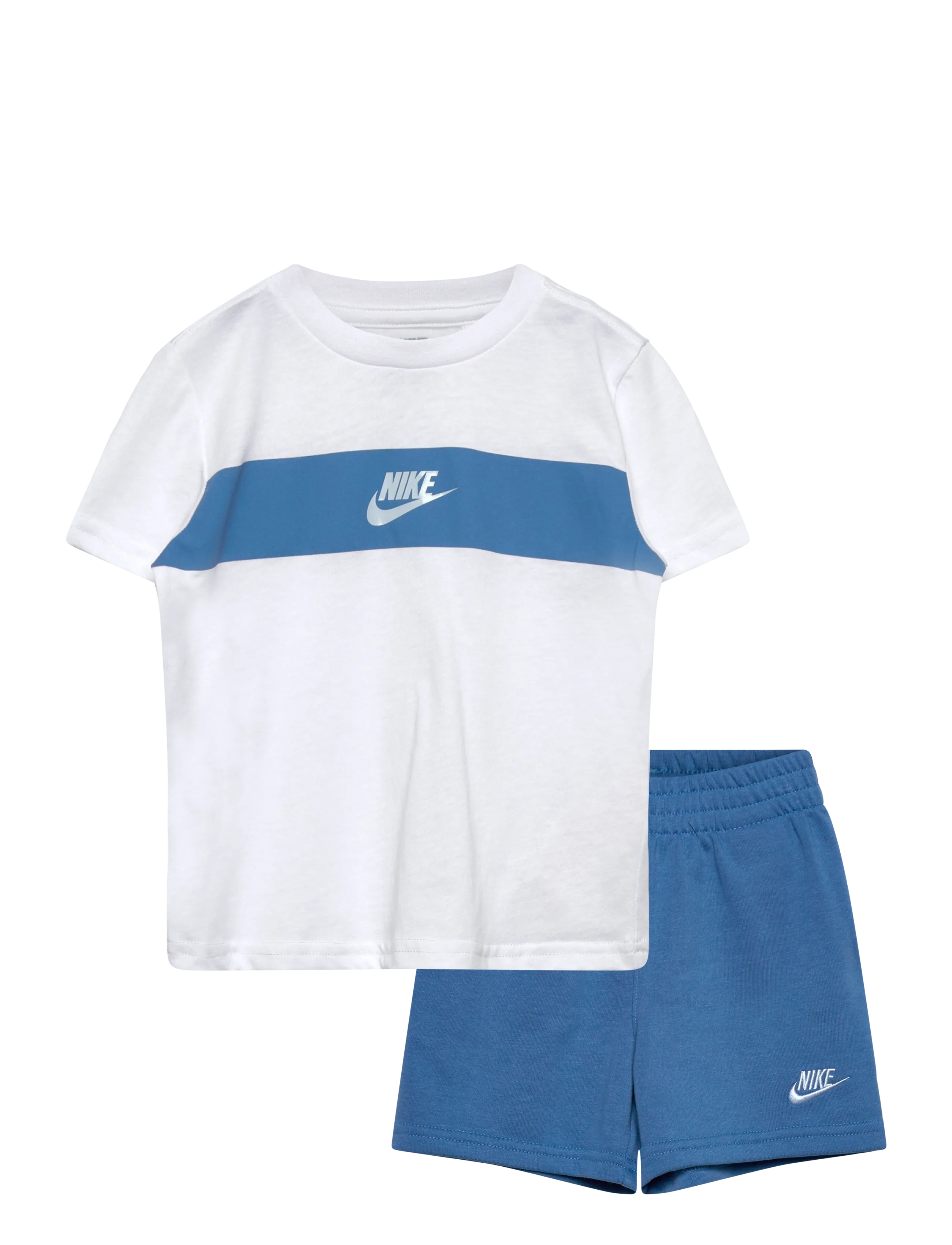 Nike Sportswear Futura Icon Short Set, 110/116, Sport, Blau - Sets With Short-sleeved T-shirt, Kinder