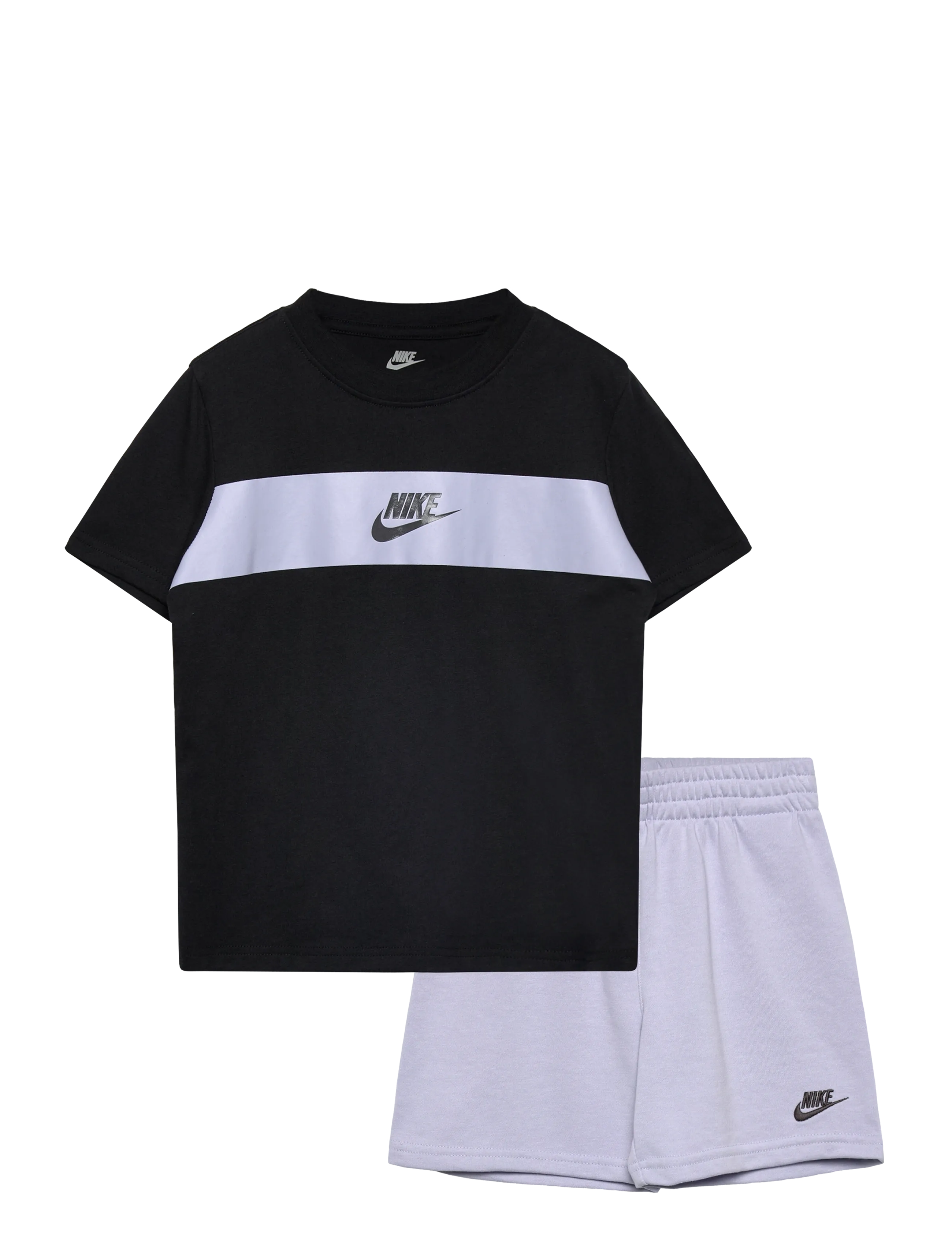 Nike Nike Sportswear Futura Icon Short Set, 116/122, Blue, Sport > Sæt Med Kortærmet T-Shirt, Børn