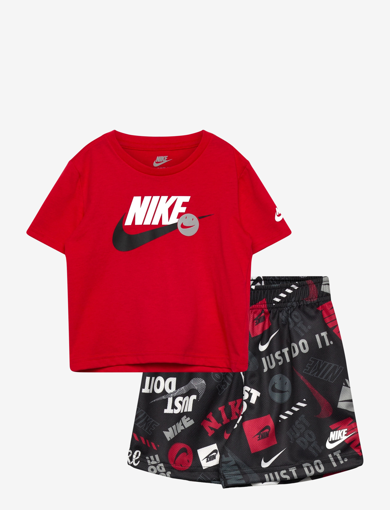 Nike - NKB B NSW ITZ AOP SHORT SET - zestaw 2 szt. - black - 0