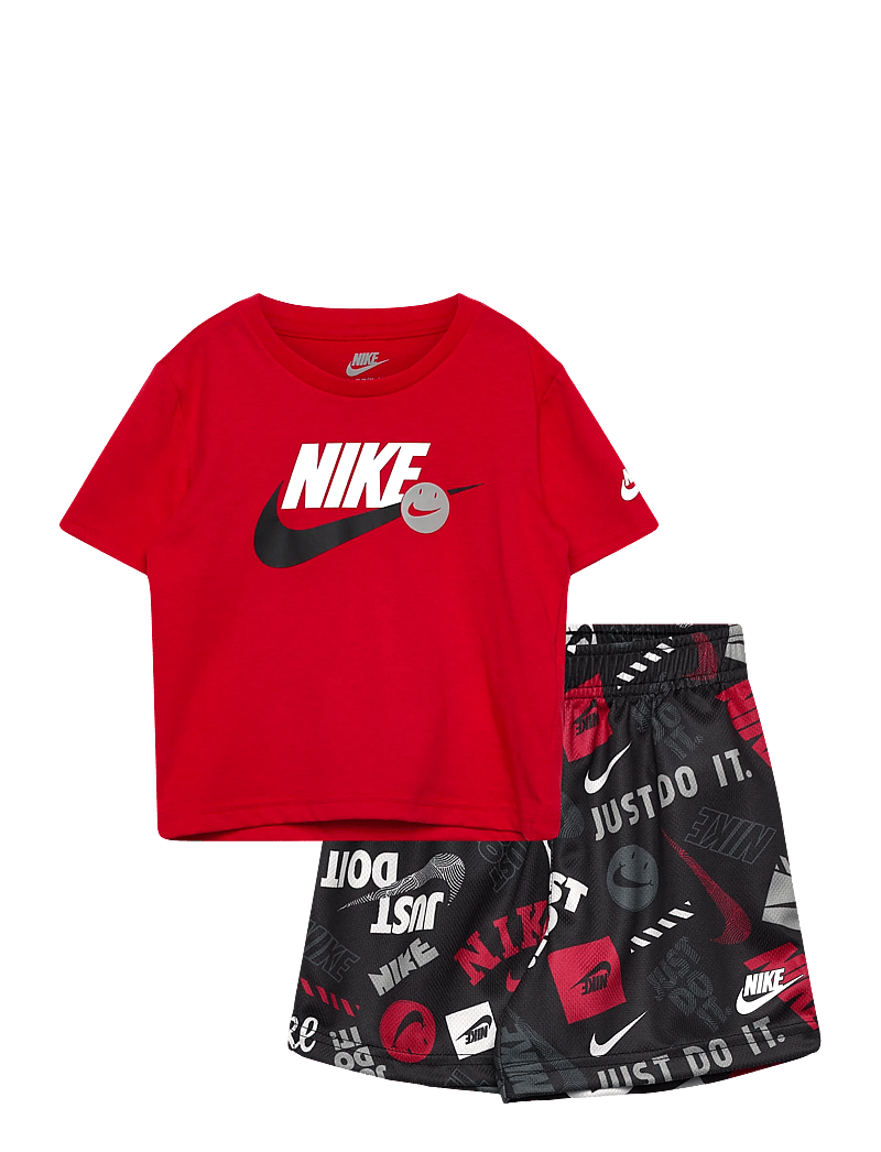 Nike - NKB B NSW ITZ AOP SHORT SET - zestaw 2 szt. - black - 0