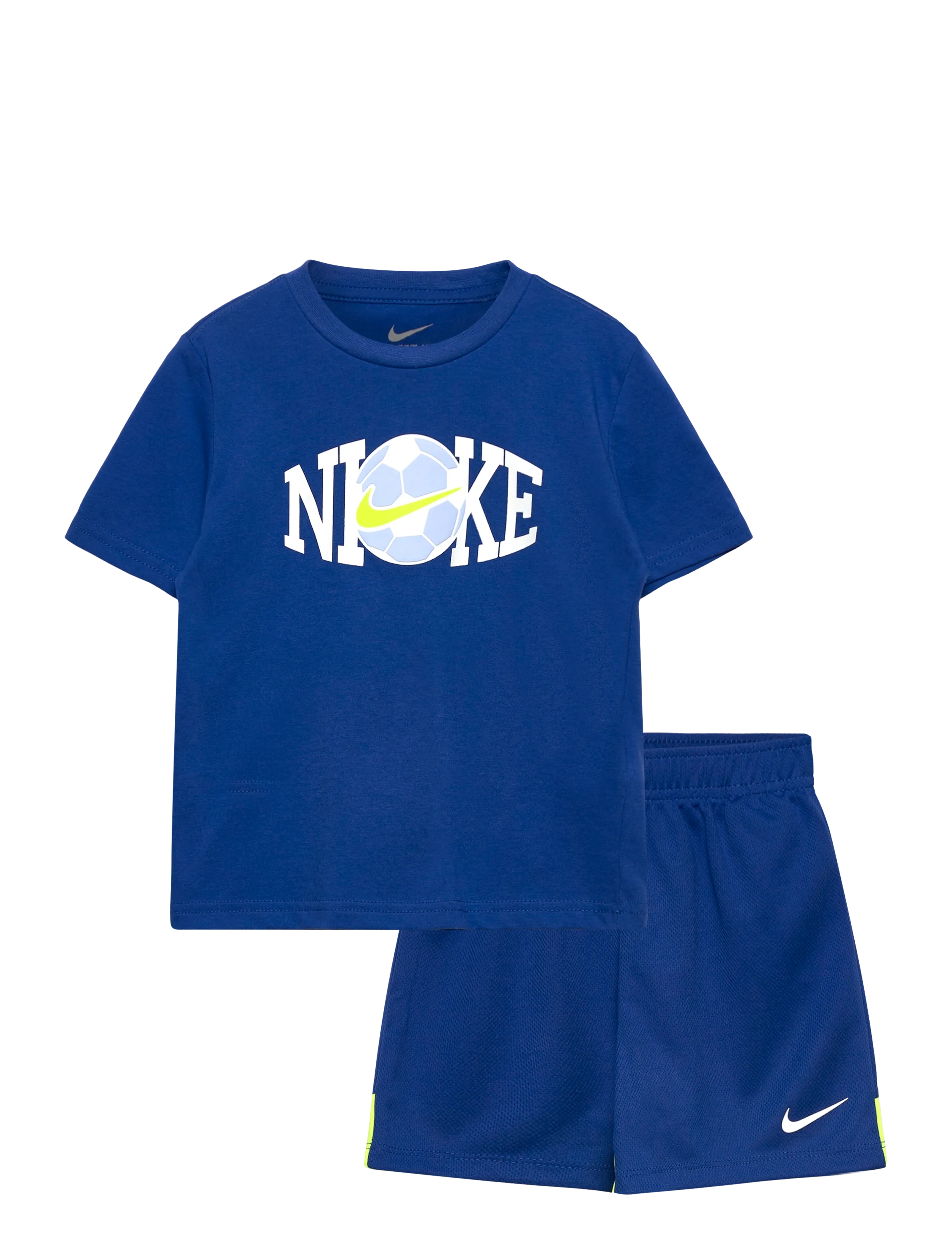 Nike Soccer Gfx Short Set, Børn, Fodbold Grafik Shorts Sæt, Blå, Str: 98/104