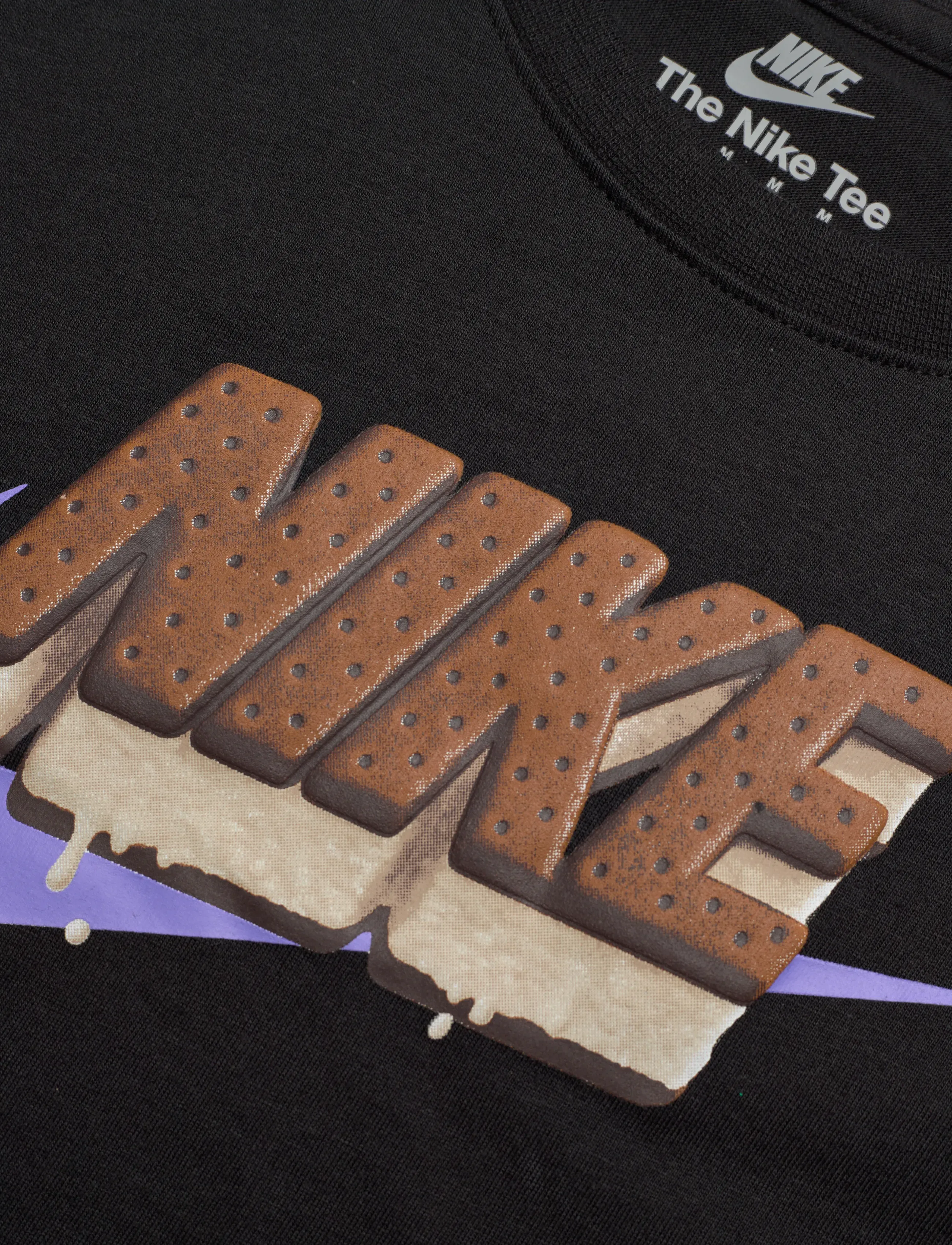 Nike - NIKE ICE CREAM SANDWICH TEE - sports tops - black - 2
