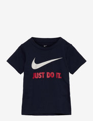Nike - NKB SWOOSH JDI SS TEE - marškinėliai trumpomis rankovėmis - obsidian/university red - 0