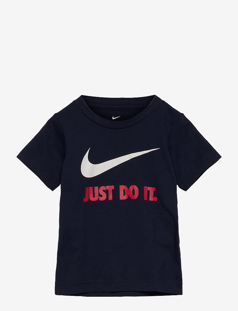 Nike - NKB SWOOSH JDI SS TEE - t-krekli ar īsām piedurknēm - obsidian/university red - 0