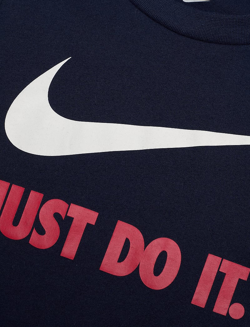 Nike - NKB SWOOSH JDI SS TEE - t-krekli ar īsām piedurknēm - obsidian/university red - 2