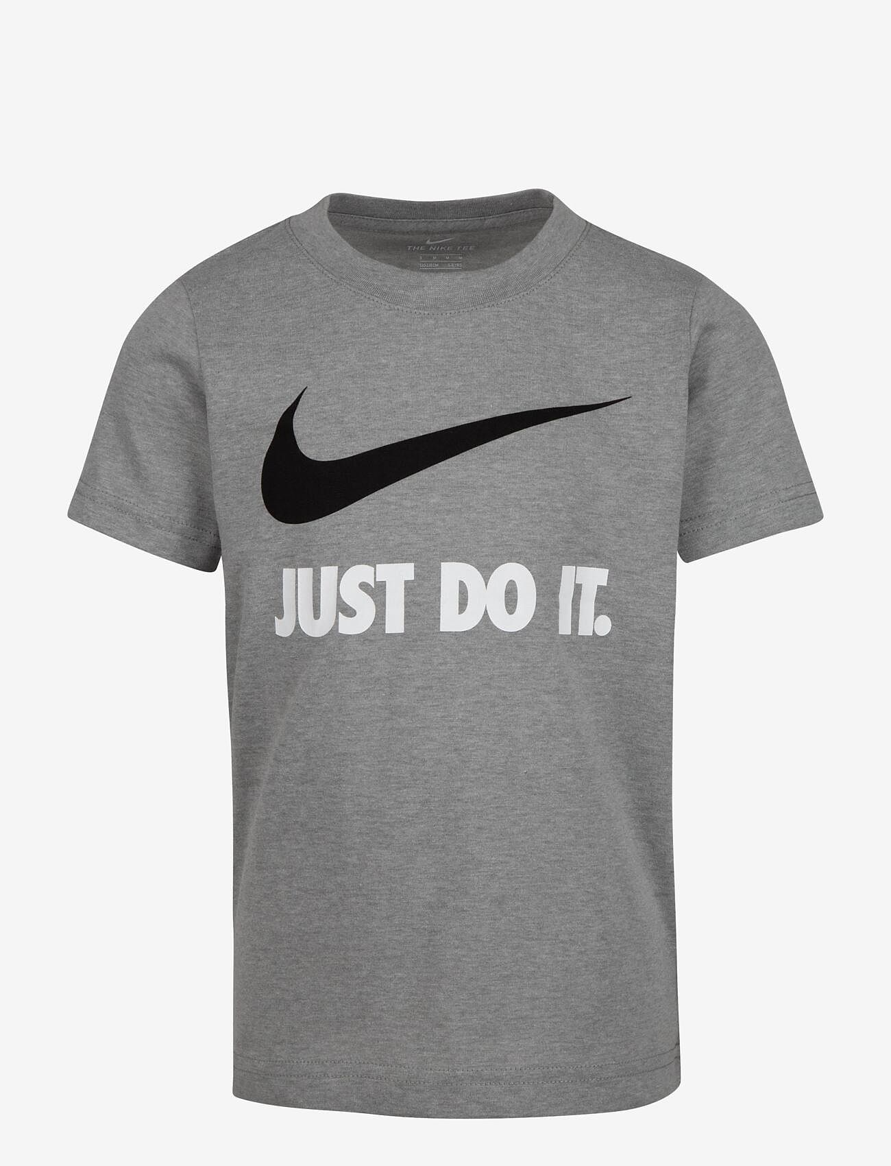 Nike - TE-S/S TEE - kortärmade t-shirts - dark grey heather/white - 0