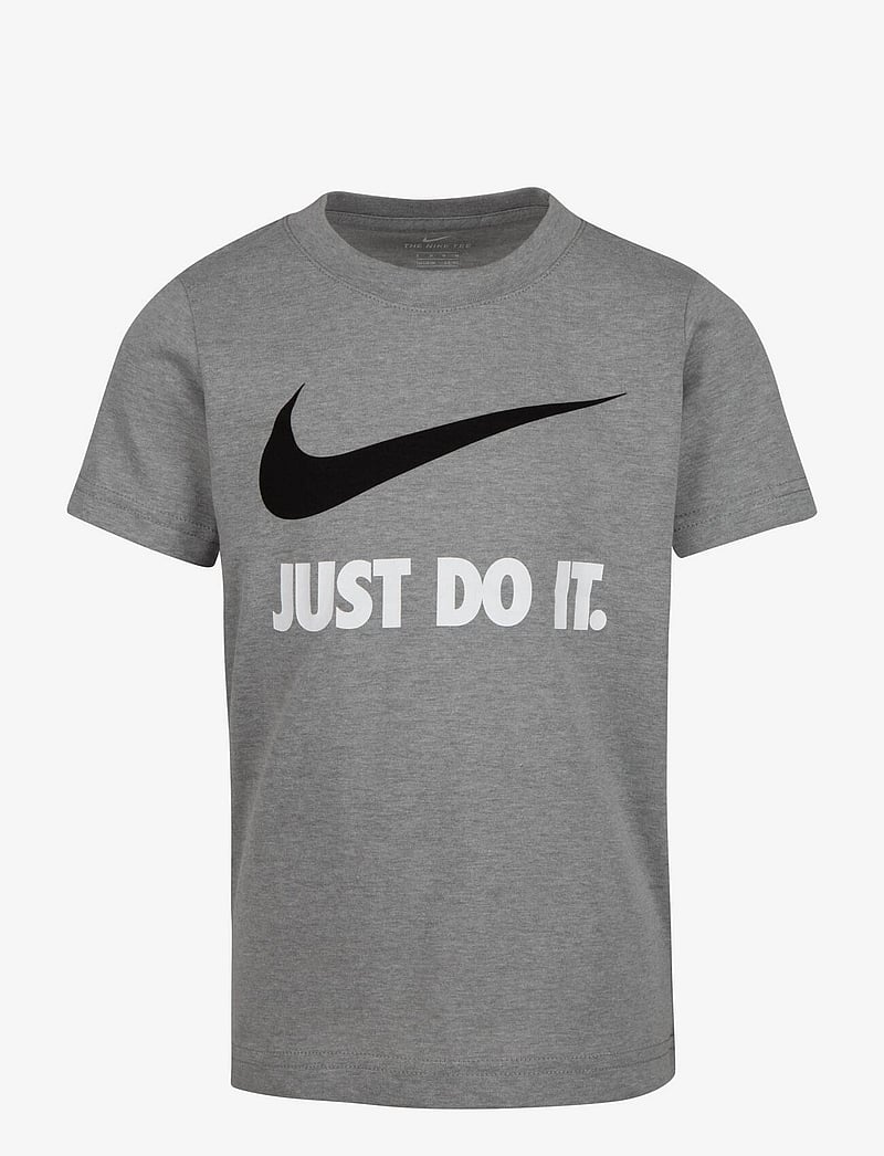 Nike - TE-S/S TEE - kortärmade t-shirts - dark grey heather/white - 0