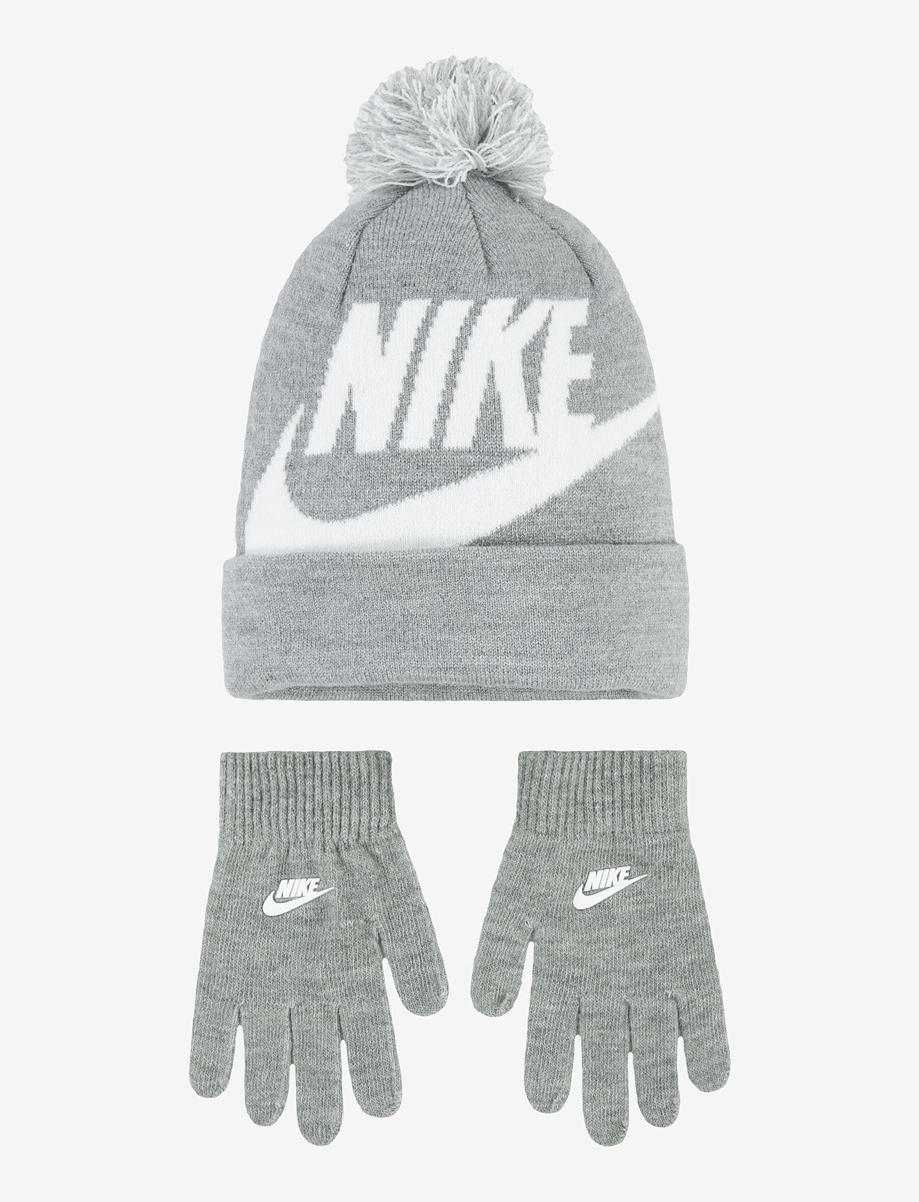 Nike - BH-BEANIE SETS - talviste tarvikute komplekt - dk grey heather - 1