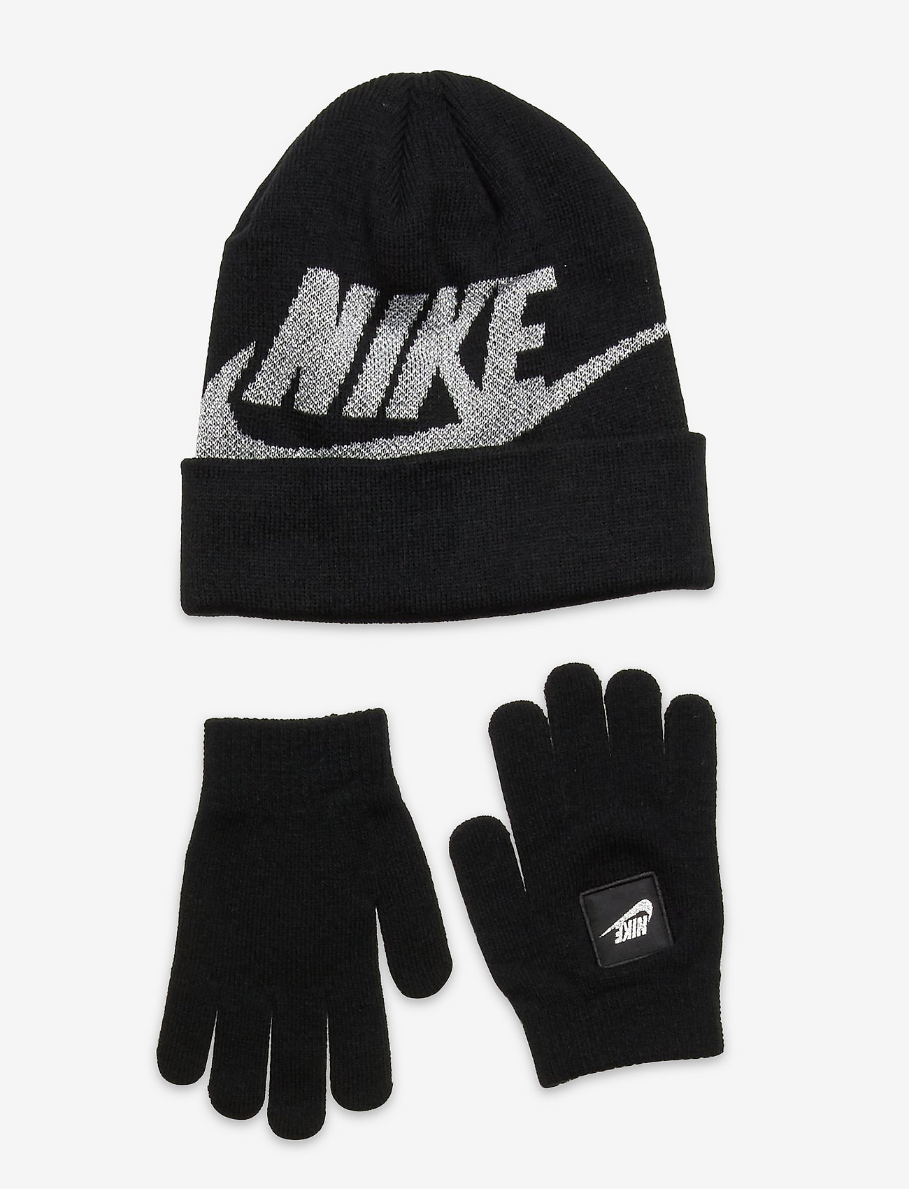 Nike - NAN CROPPED FUTURA BEANIE SET - black/silver - 0