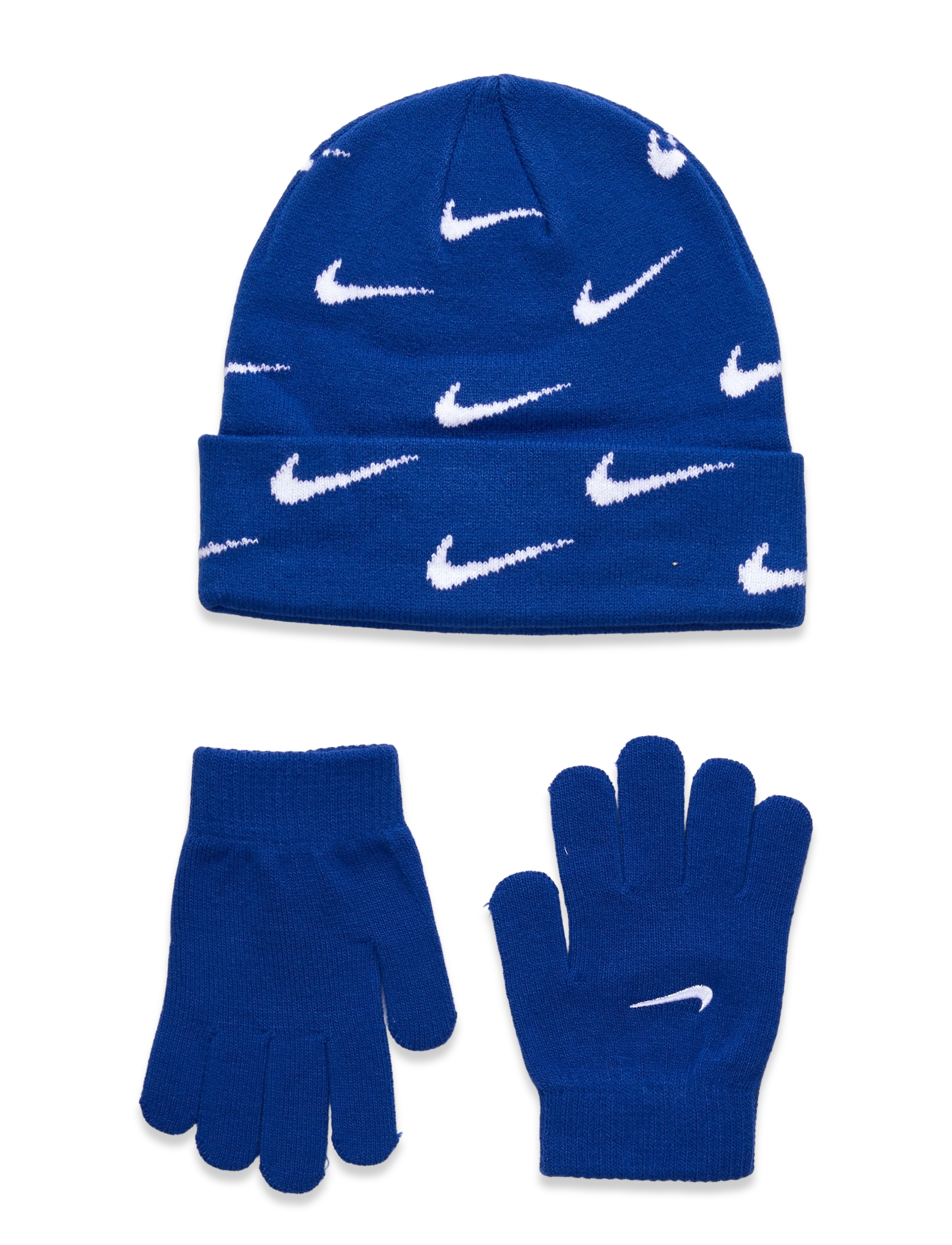 Nike - SWOOSH REPEAT BEANIE SET - najniższe ceny - game royal - 1