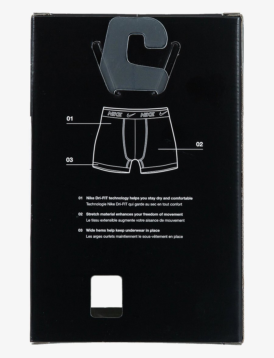 Nike - NIKE DAY COTTON STRETCH 3 - kalsonger - black - 4
