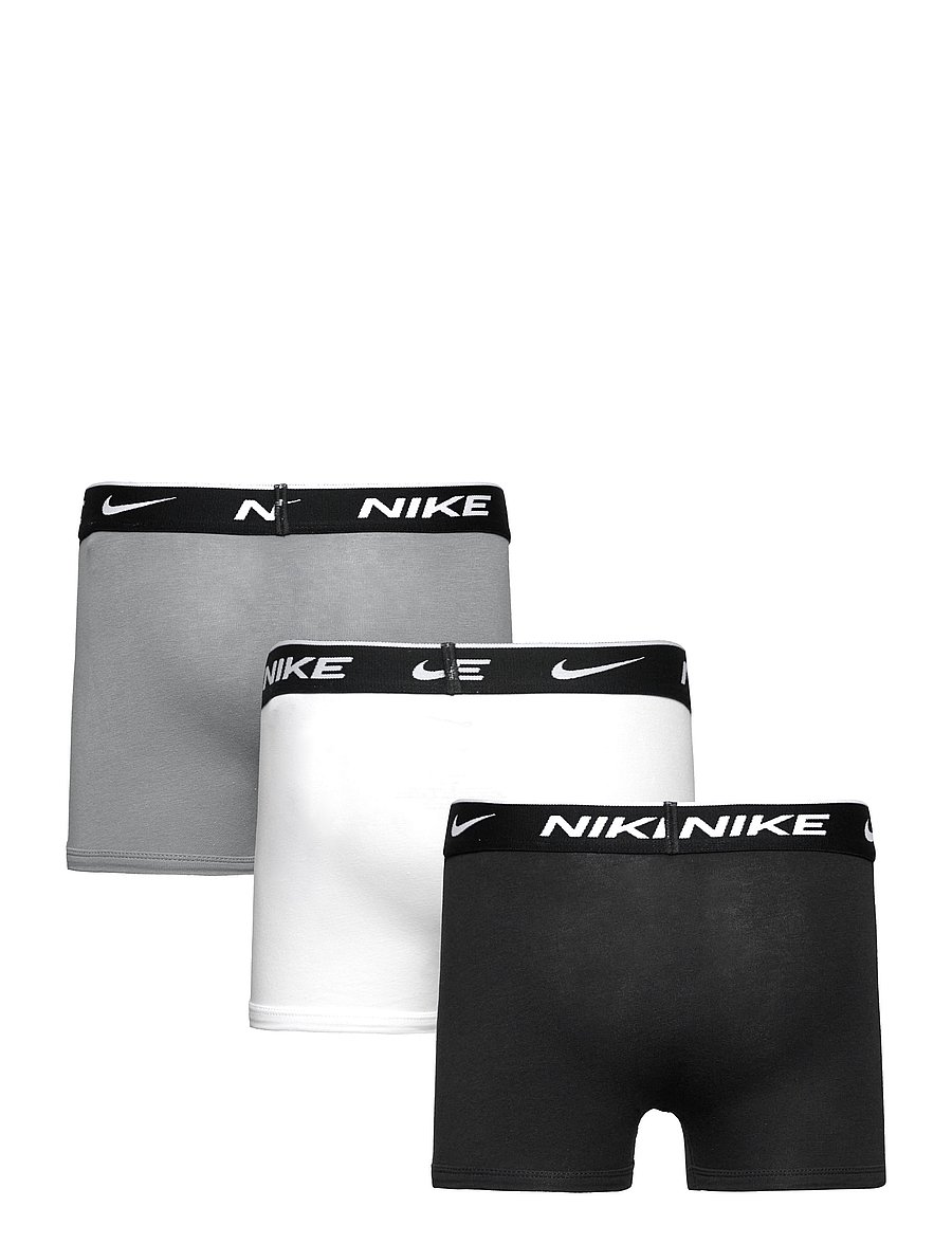 Nike - NIKE DAY COTTON STRETCH 3 - underbukser - black / white - 1
