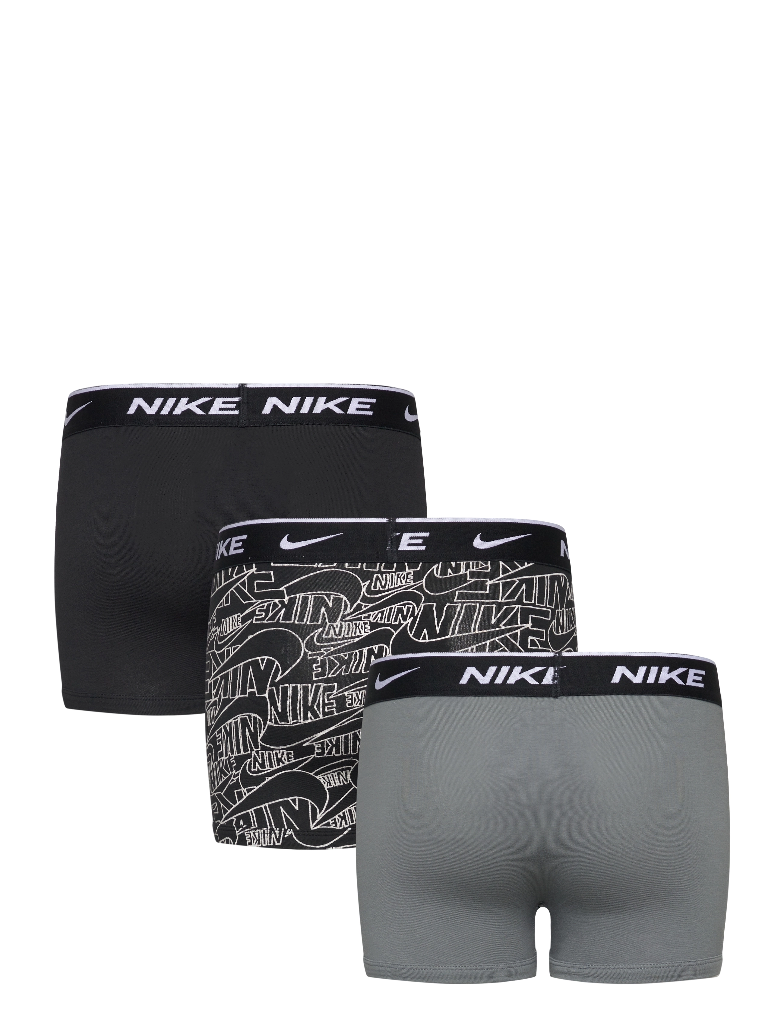 Nike - NIKE PRINTED EVERYDAY STRETCH 3PACK - unterhosen - dk grey heather / black - 1