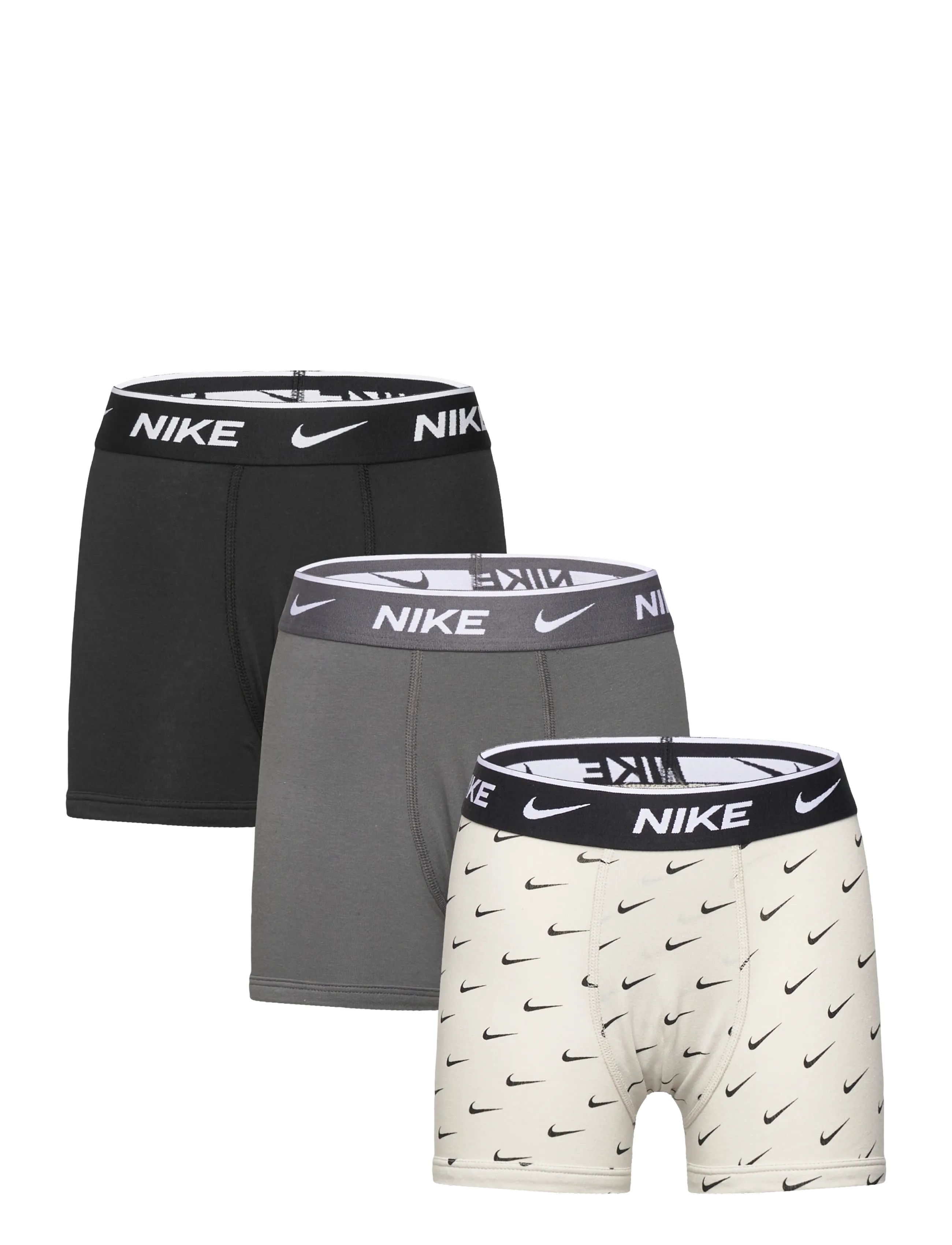 Nike Printed Everyday Stretch 3Pack, 140, Underwear, Grau - Underpants, Kinder
