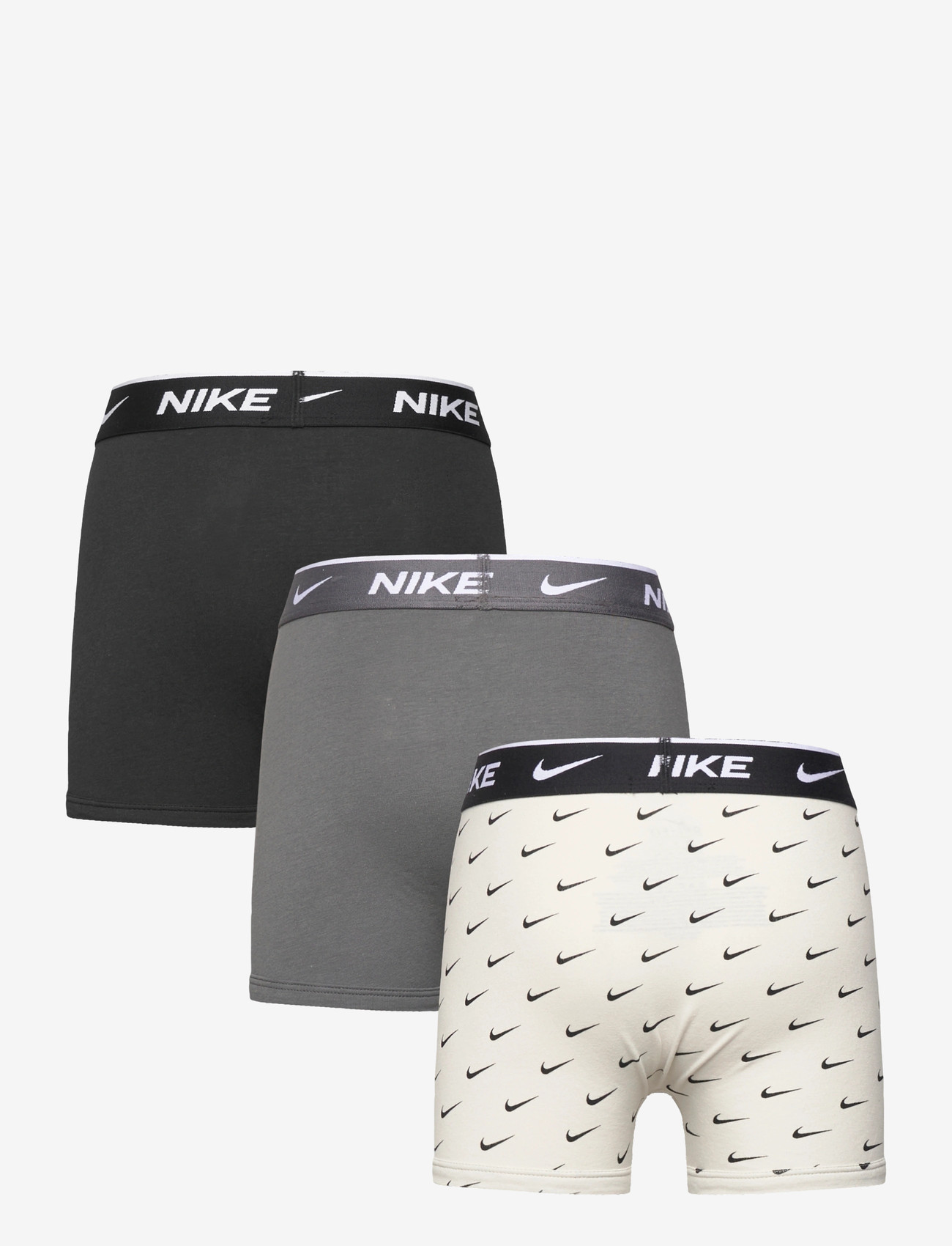 Nike - NHB PRINT E DAY CT STRCH 3P - underpants - grey - 1