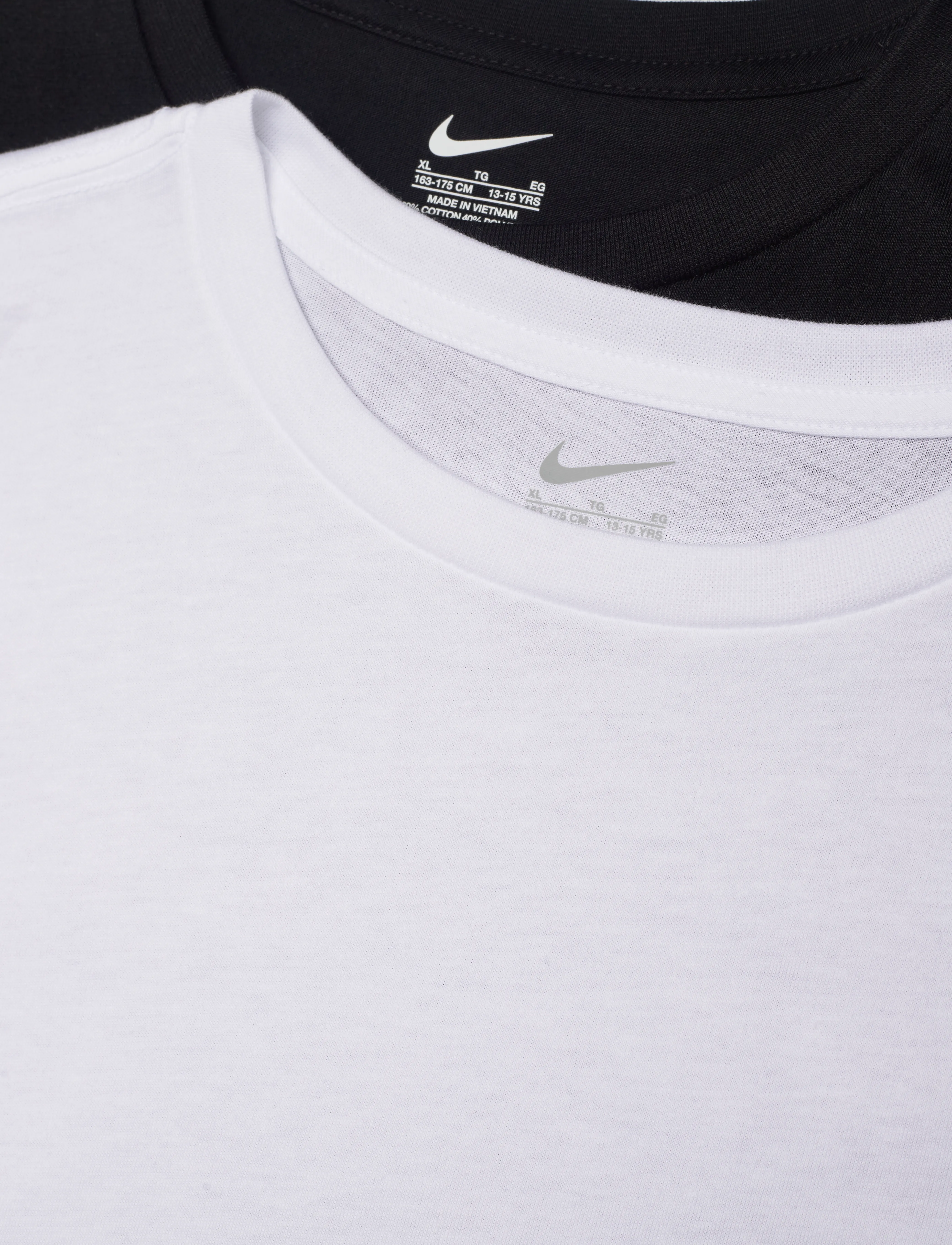 Nike - NHB BOYS 2PK CREW UNDERSHIRT - kortærmede t-shirts - black/white - 1
