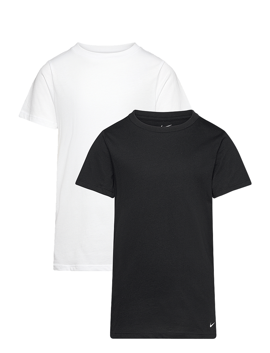 Nike - NIKE BOYS 2PK CREW UNDERSHIRT - kurzärmelig - black/white - 0