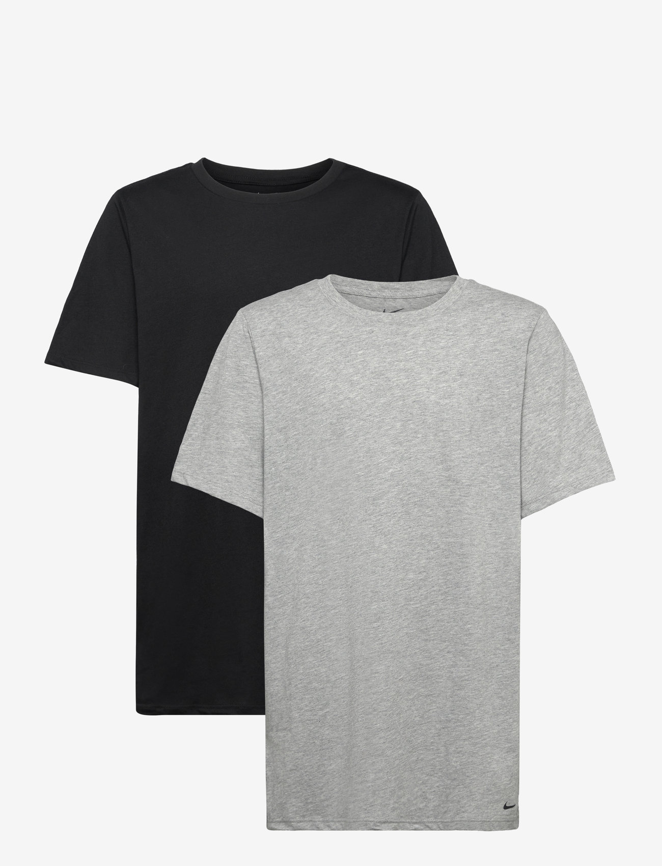 Nike - NHB BOYS 2PK CREW UNDERSHIRT - sports tops - dk grey heather/black - 0