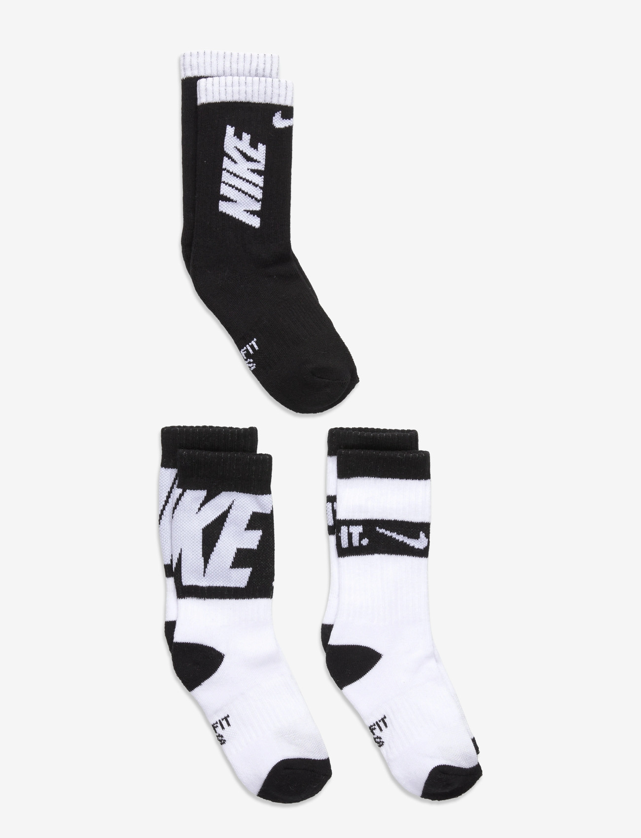 Nike - 3W-3PK CREW SOCK - strømper - black - 0