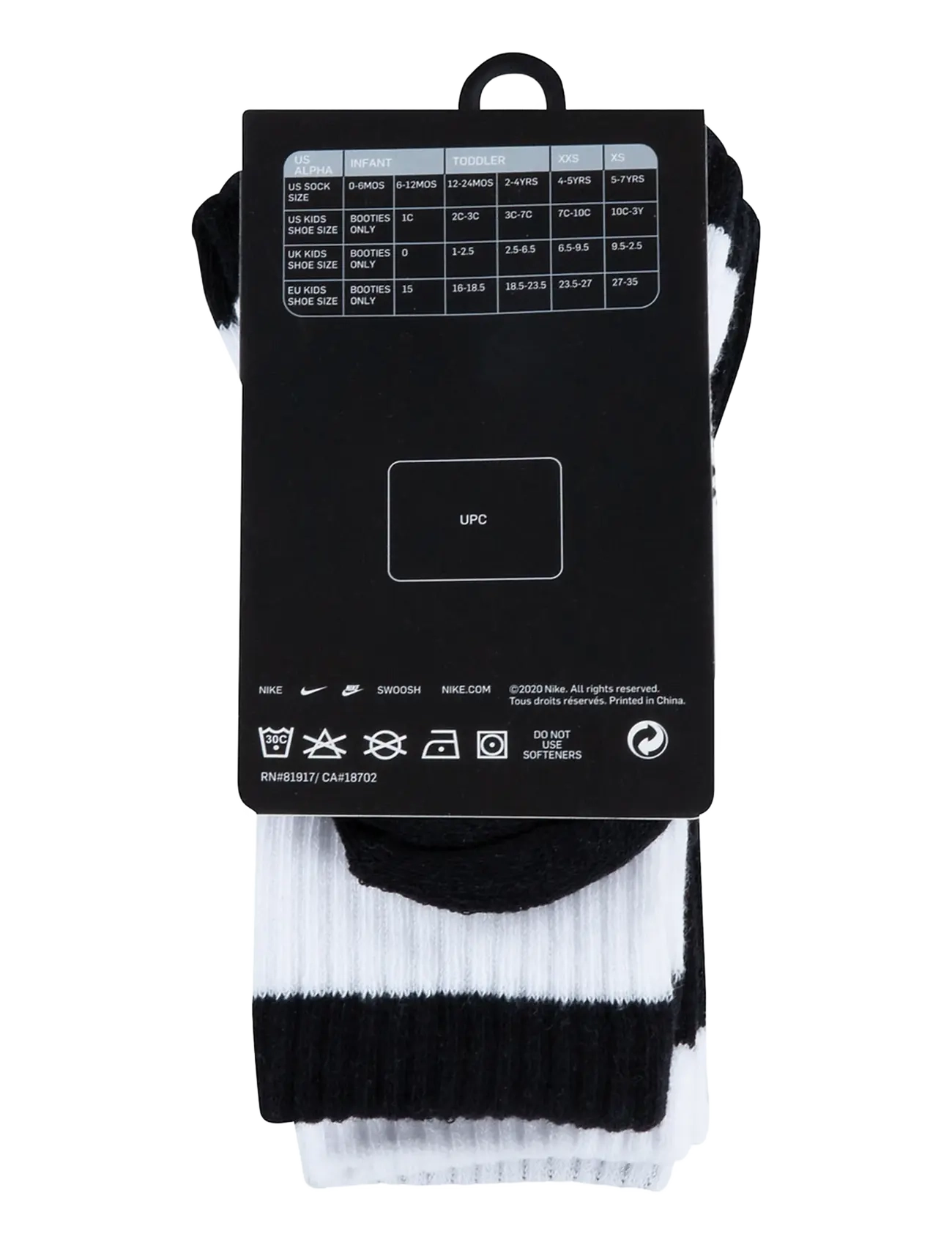 Nike - NIKE CREW SOCK 3PK - black - 2