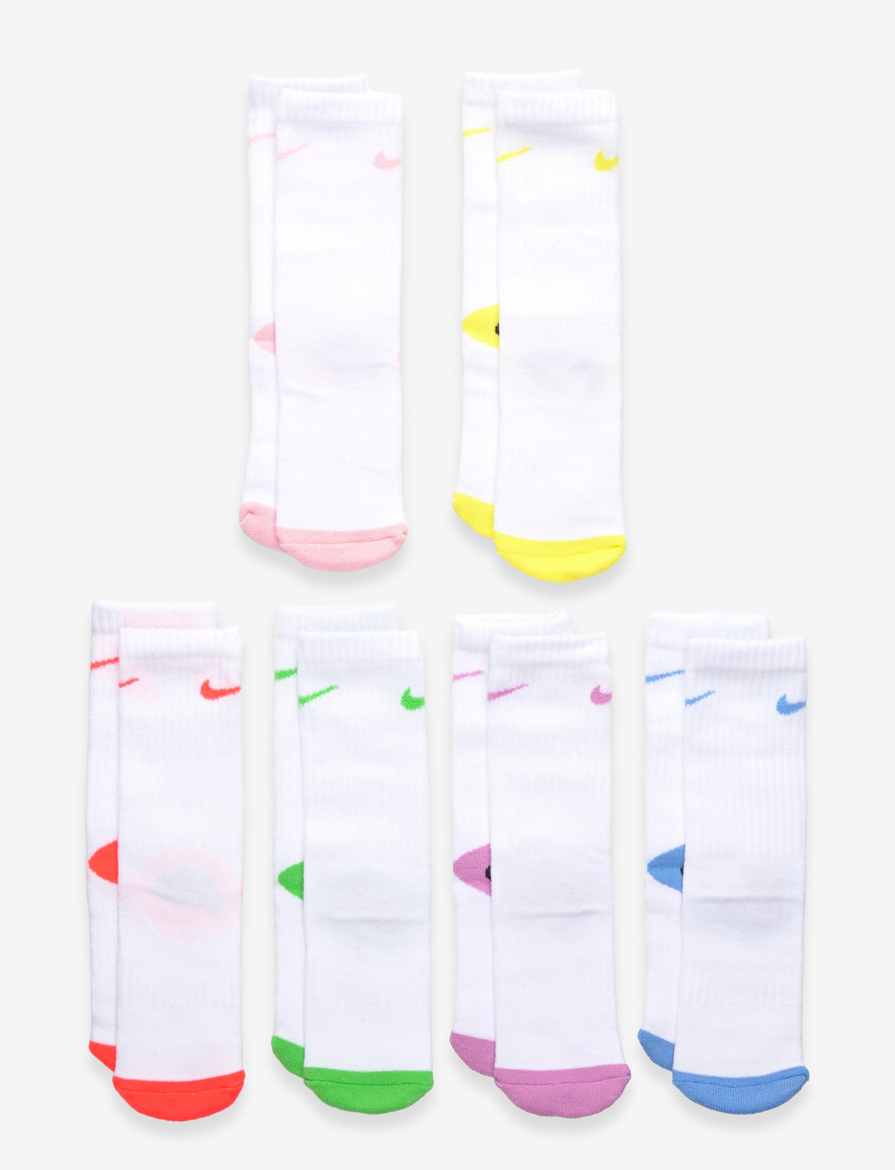 Nike - 6W-6PK CREW SOCK - sokid - mineral - 0