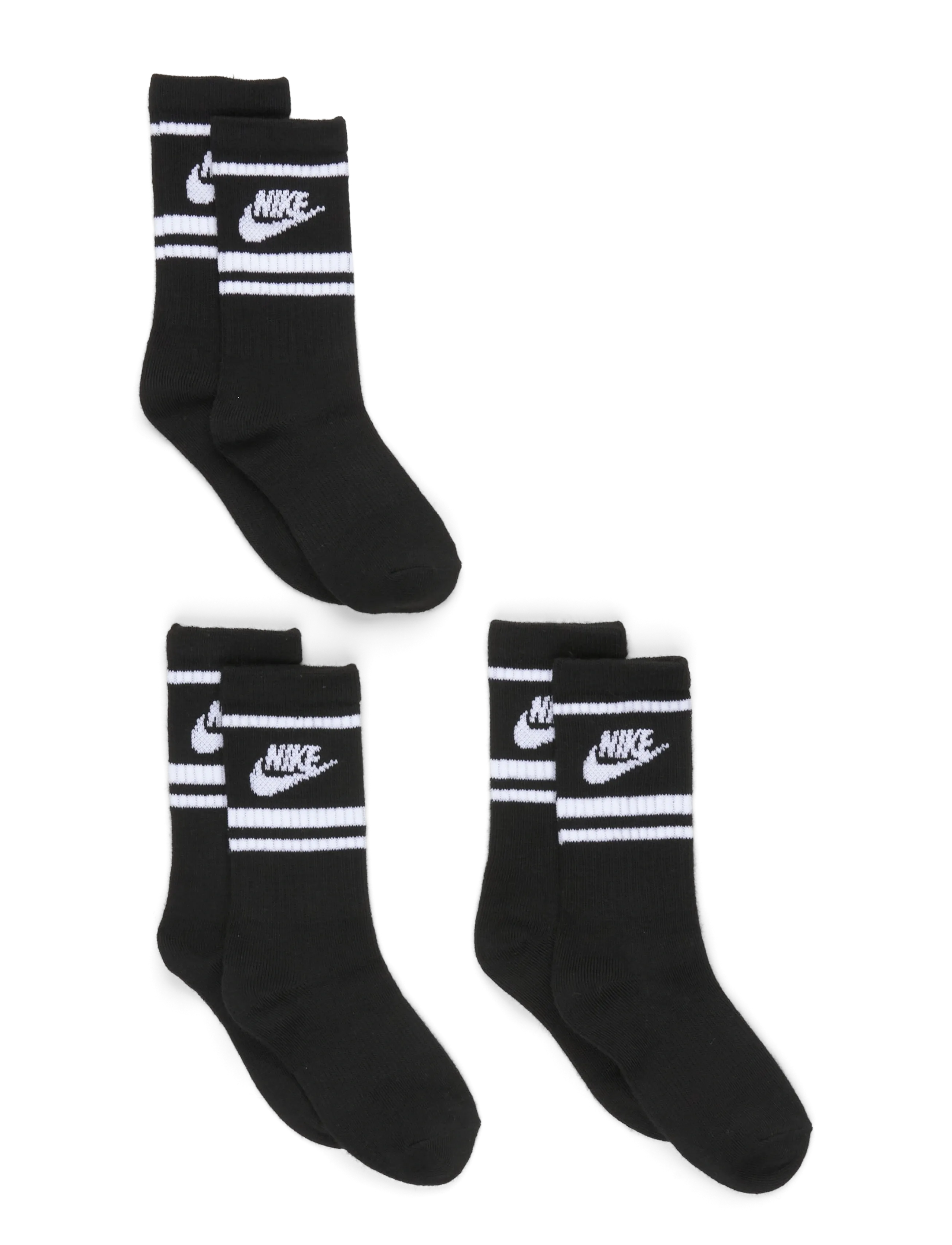 Nike NHN 3PK NIKE FUTURA SOCK - Verslaðu eftir aldri - BLACK / black