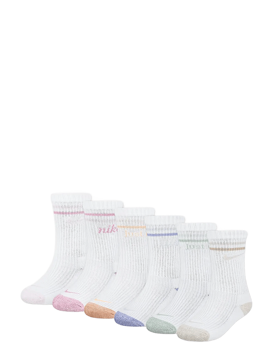Nike - NIKE SUPER SOFT MARL MICRO 6PK - socks - white - 0