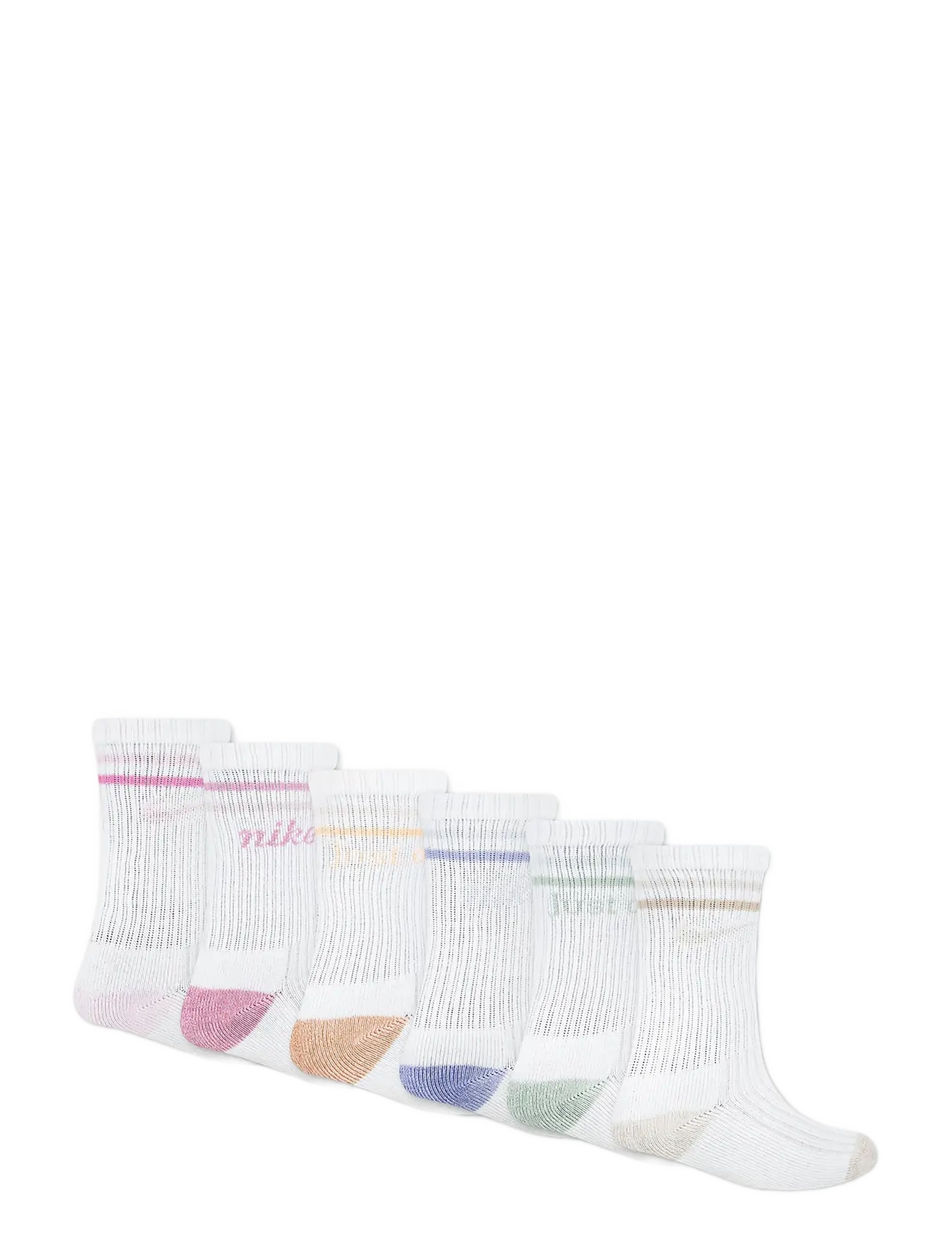 Nike - NIKE SUPER SOFT MARL MICRO 6PK - socks - white - 1