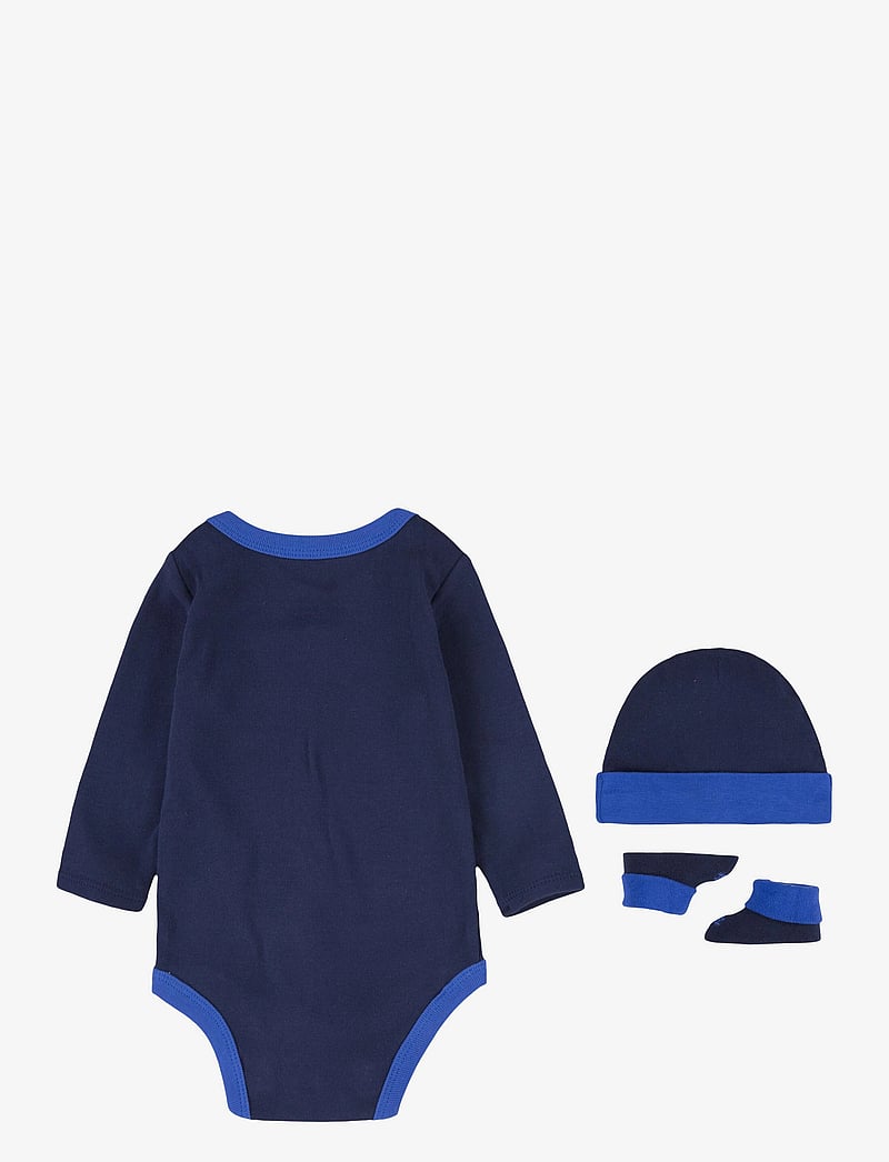 Nike - C1-BODYSUIT+HAT+BOOTIE - gemusterte langärmelige bodys - midnight navy - 1