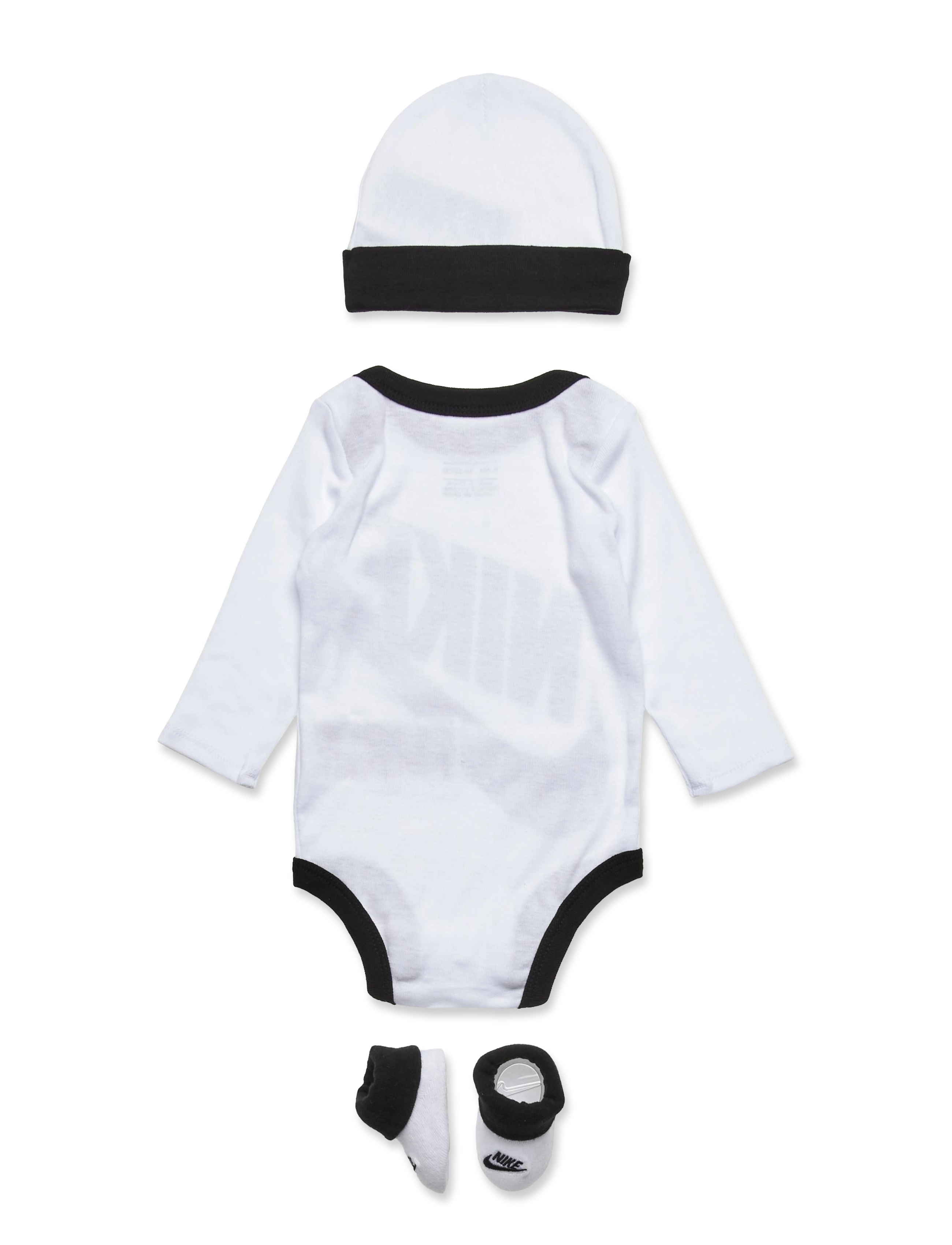 Nike - C1-BODYSUIT+HAT+BOOTIE - langærmede bodyer - white - 1