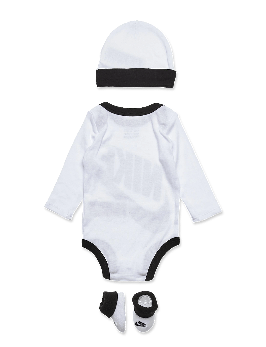 Nike - NIKE BODYSUIT+HAT+BOOTIE - bodies à manches longues - white - 1