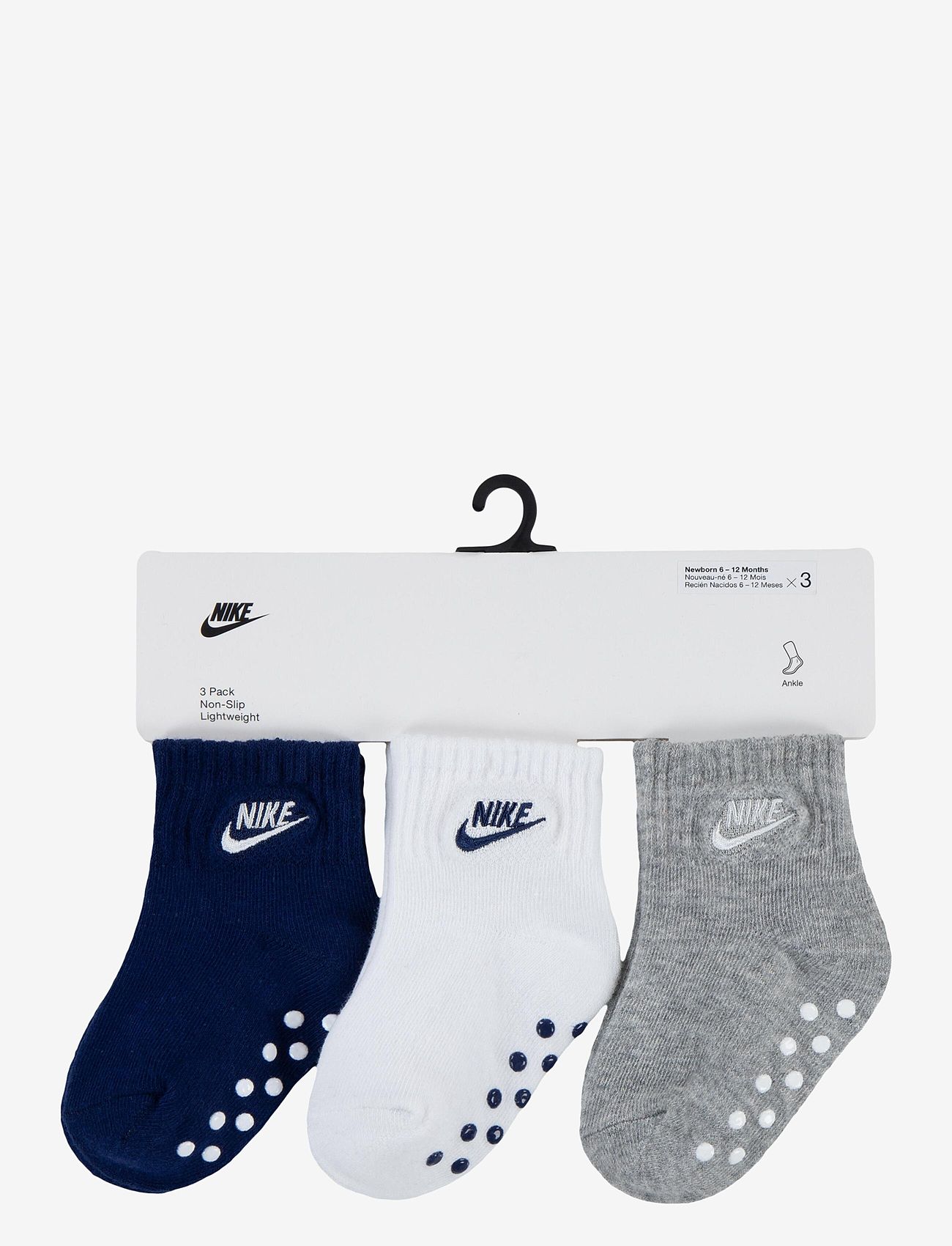 Nike - 3Q-3PK QUARTER SOCK - efterårstøj - blue void - 1