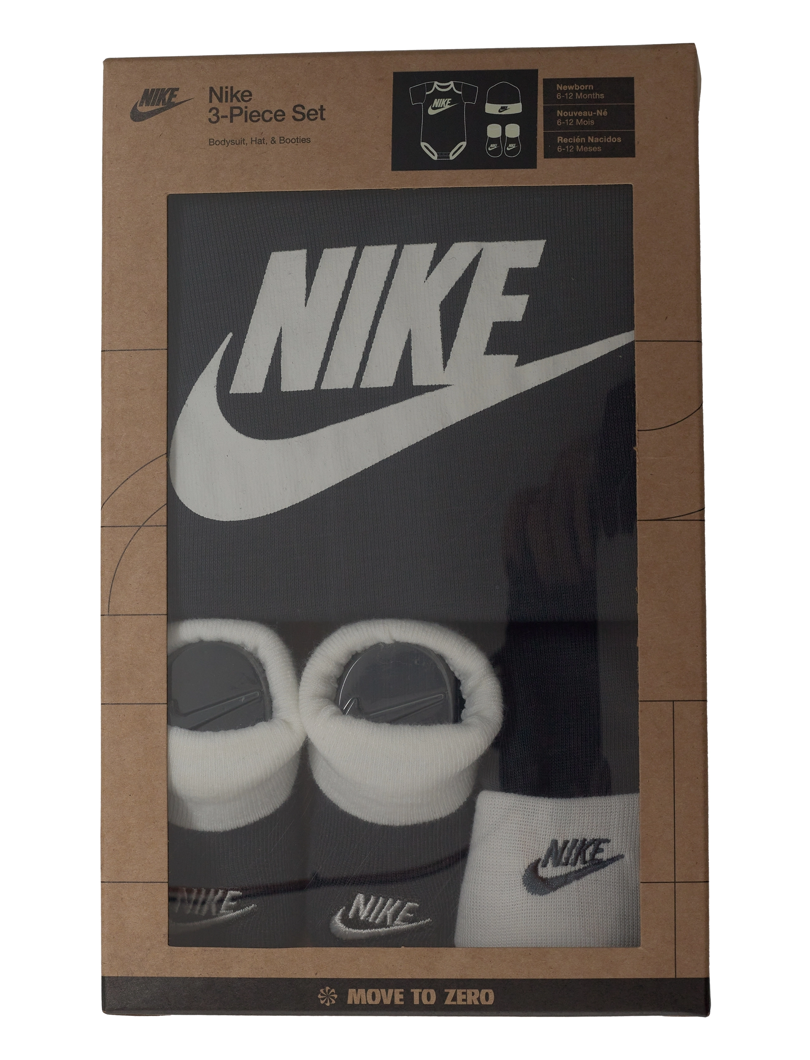 Nike - C1-BODYSUIT+HAT+BOOTIE - anthracite - 2