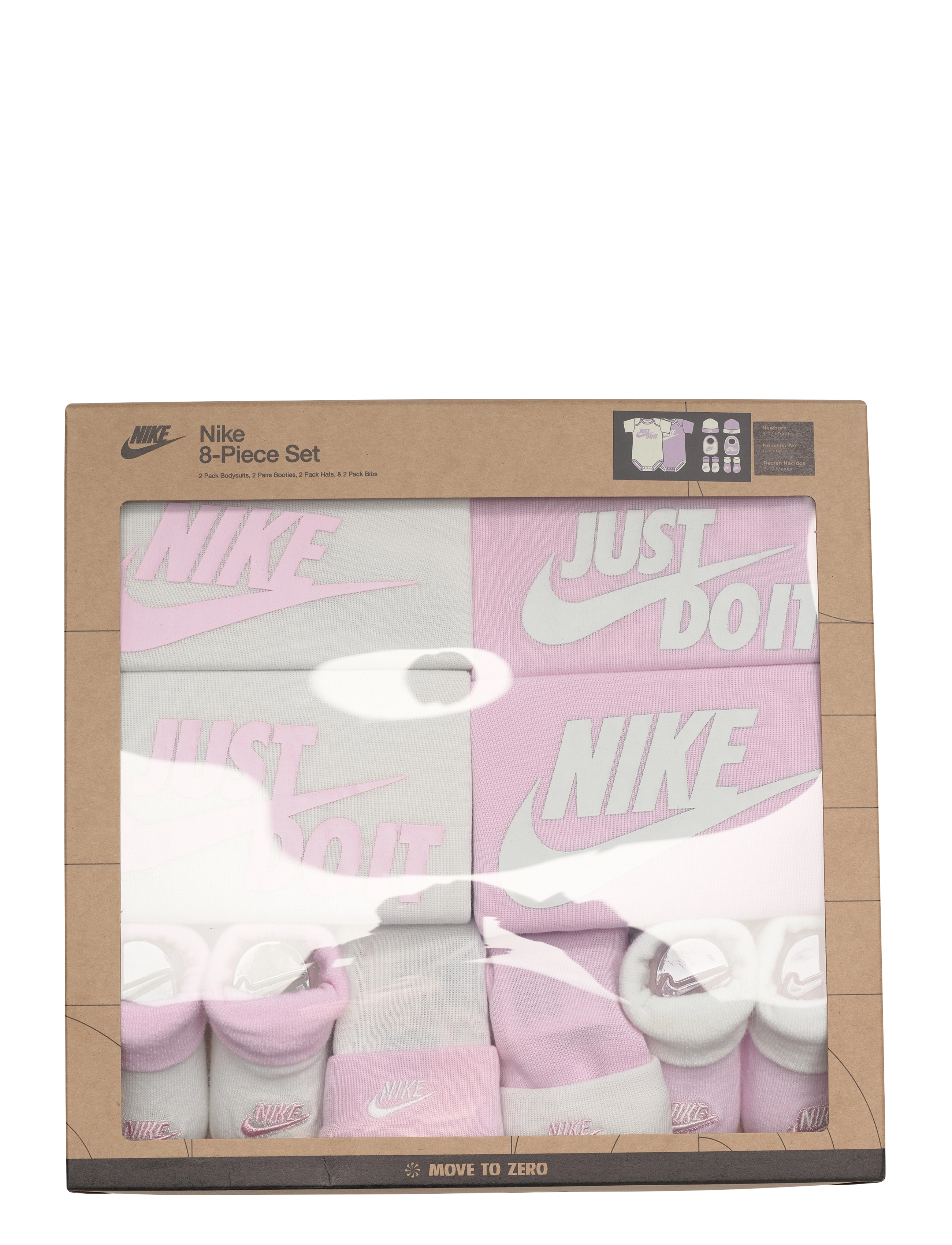 Nike - C1-BODYSUIT+HAT+BOOTIE - pink - 4