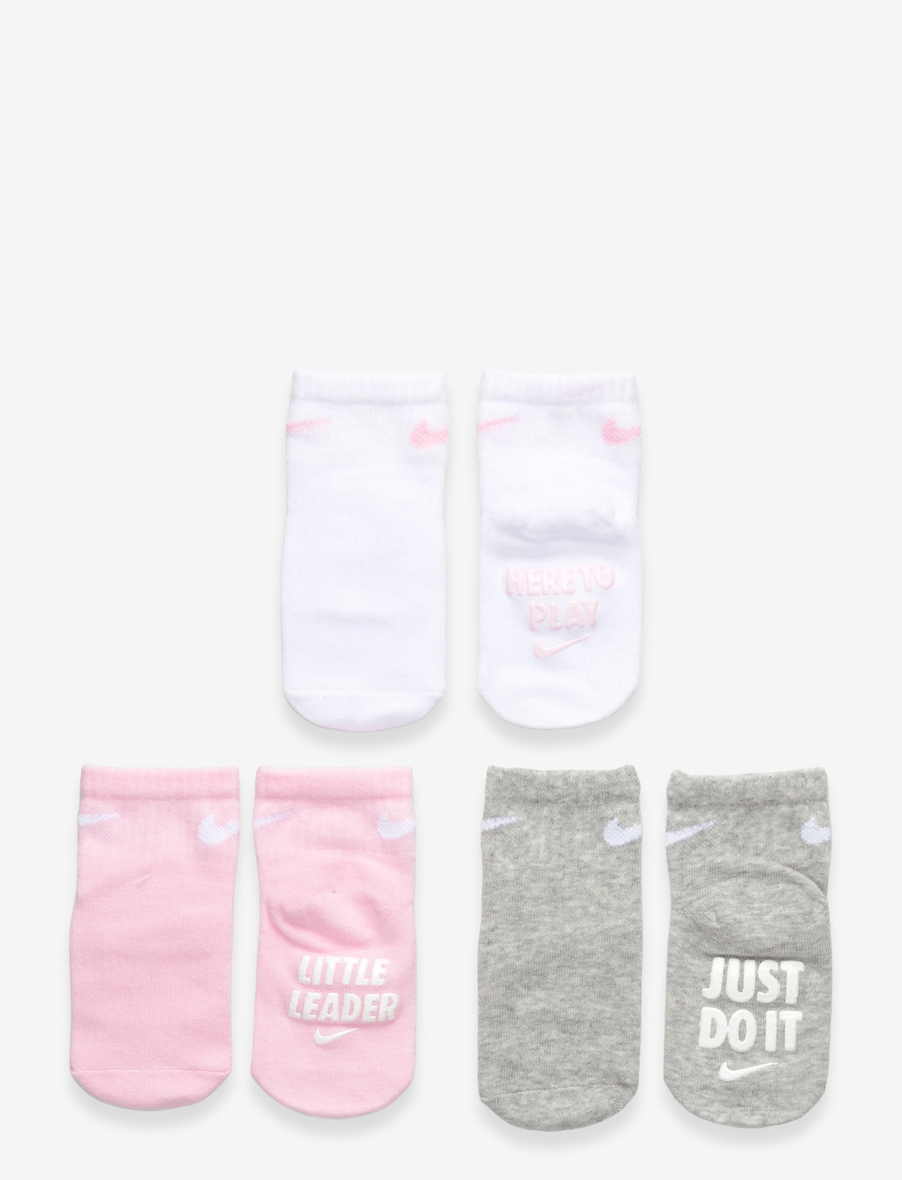 Nike - 3Q-3PK QUARTER SOCK - beebisokid - pink foam - 0
