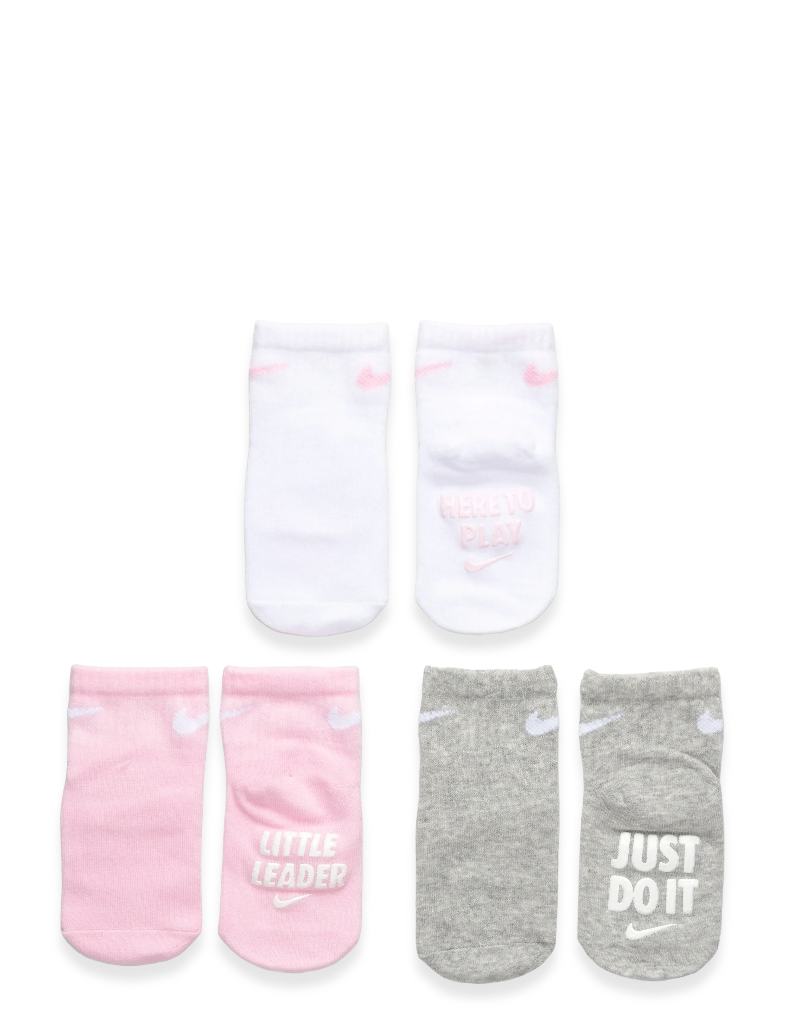 Nike 3Q-3PK QUARTER SOCK - Akcesoria - PINK FOAM / multi
