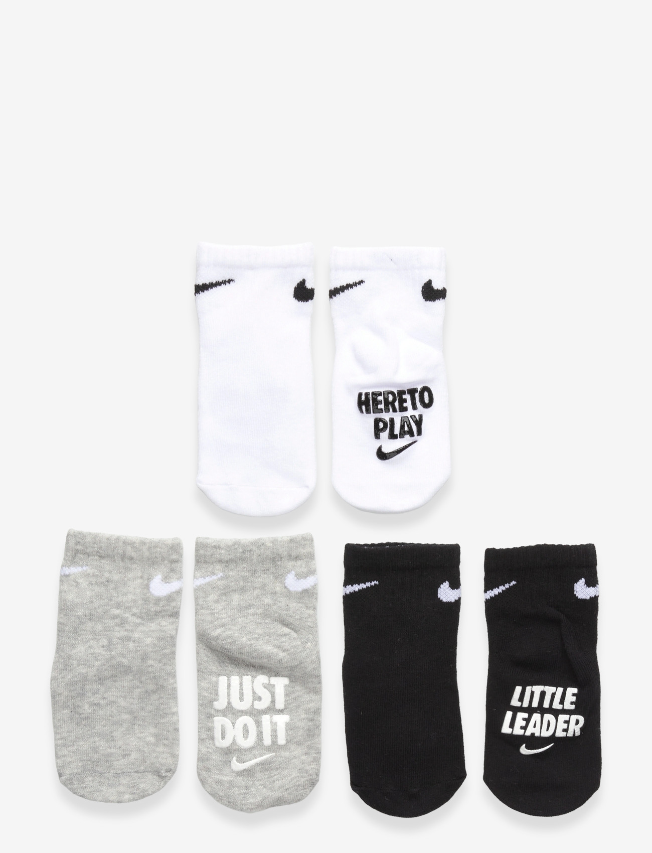 Nike - 3Q-3PK QUARTER SOCK - beebisokid - white - 0