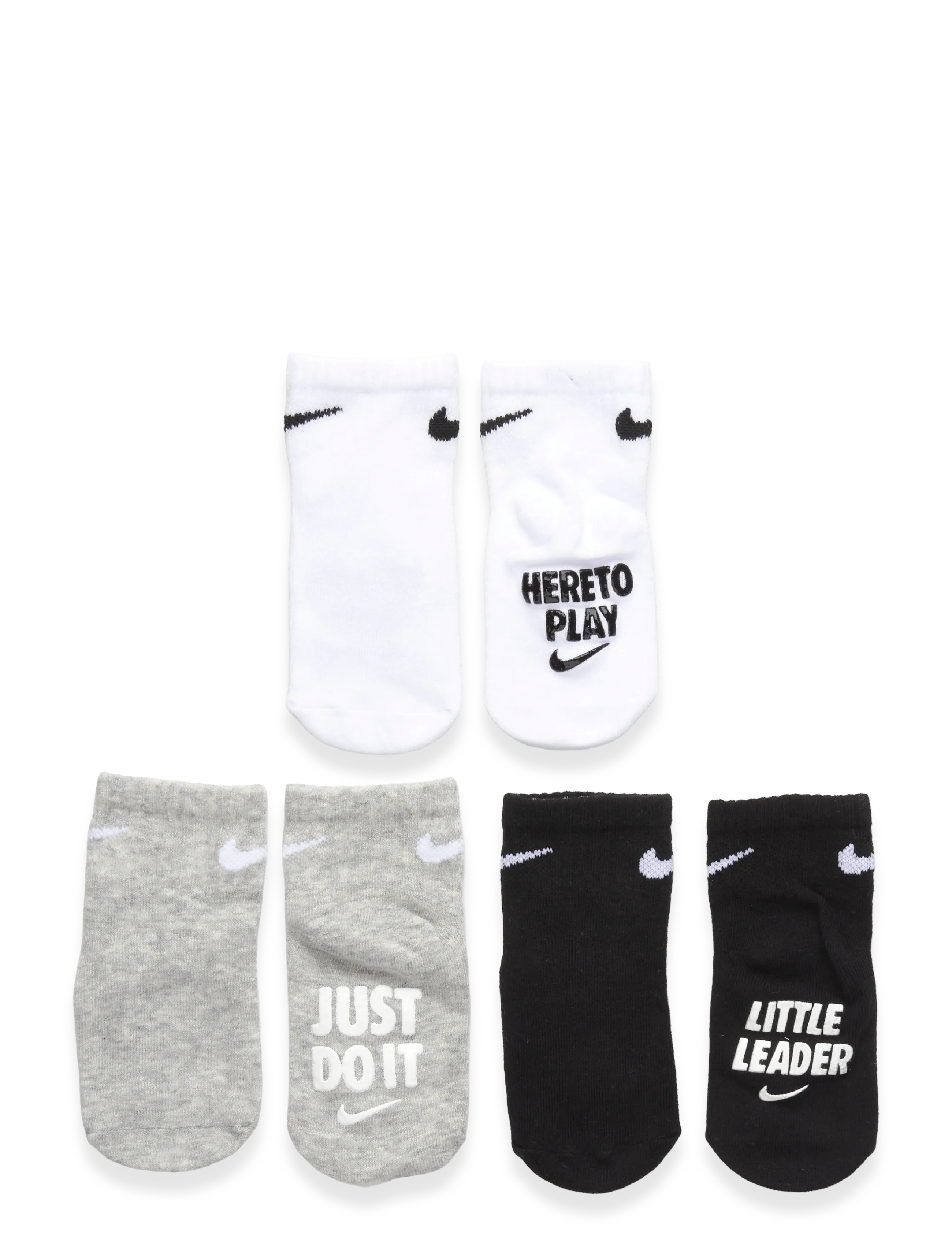 Nike NHN 3PK VERBIAGE GRIPPER SOCK - Accessories - WHITE / white