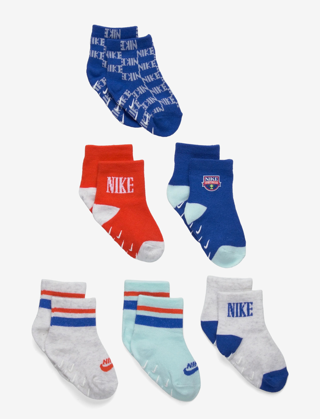 Nike - 6Q-6PK QUARTER SOCK - sokid - game royal - 0