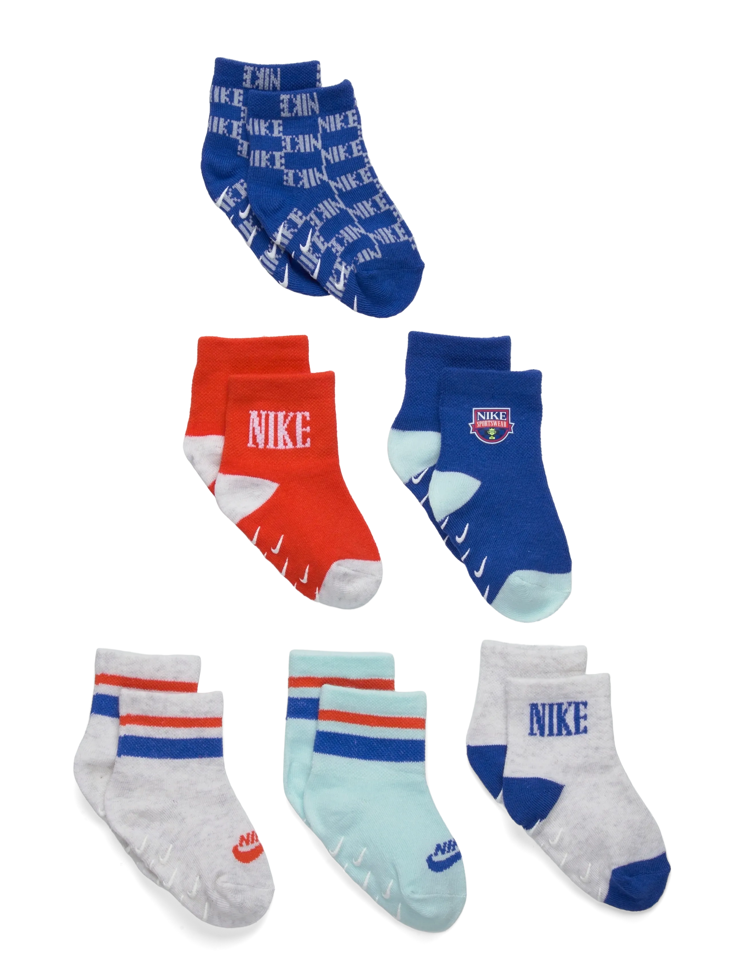 Nike 6Q-6PK QUARTER SOCK - Strumpor - GAME ROYAL / multi