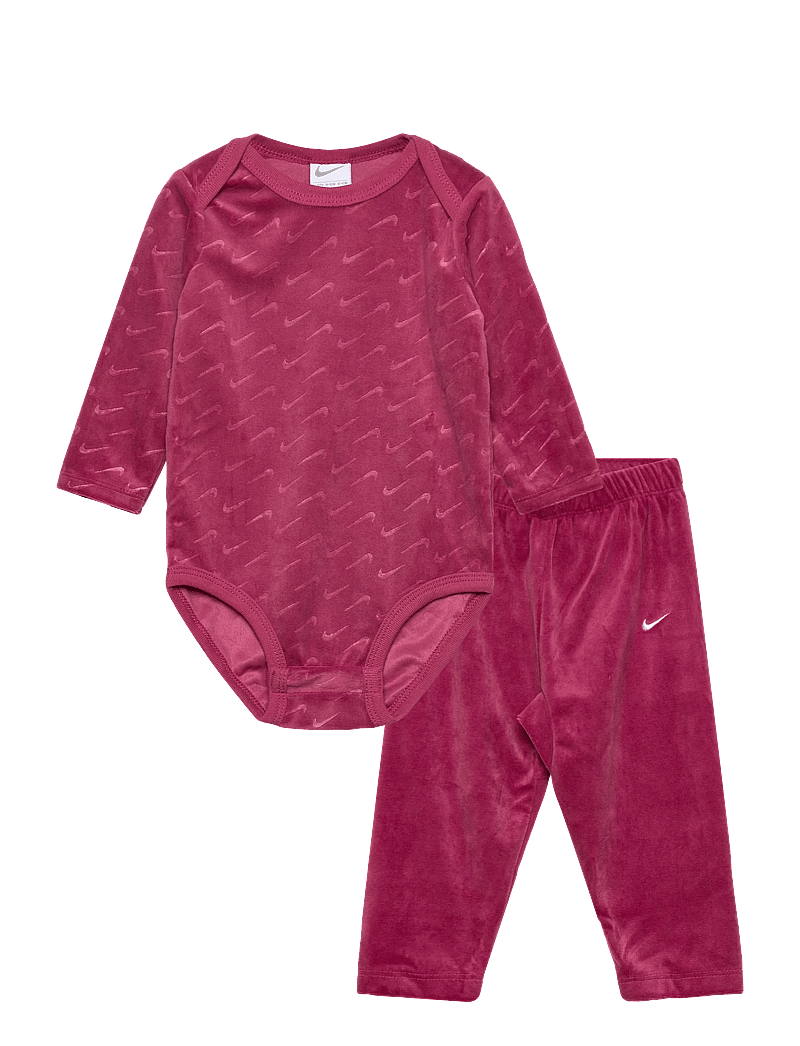 Nike - AX-BODYSUIT+PANT+ATTACHMENT - divdaļīgi komplekti - sweet beet - 0