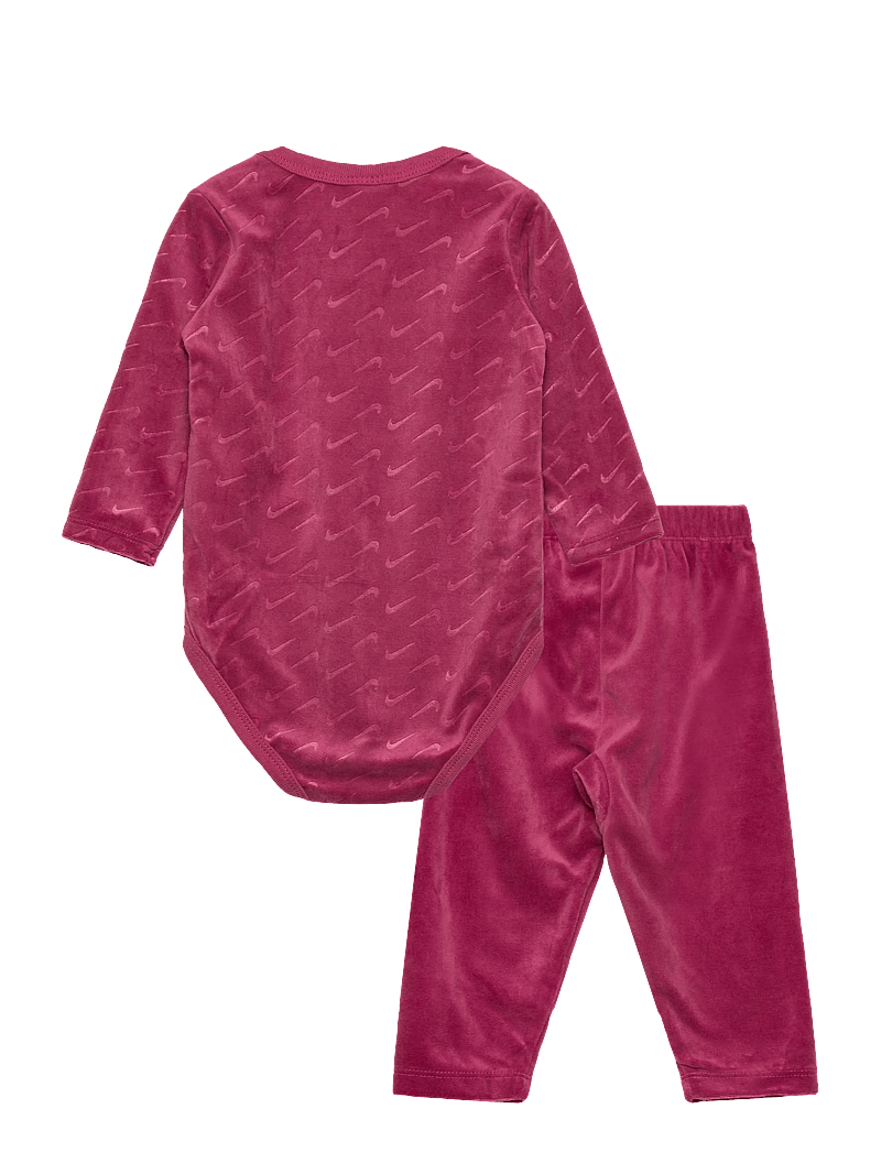 Nike - AX-BODYSUIT+PANT+ATTACHMENT - divdaļīgi komplekti - sweet beet - 1