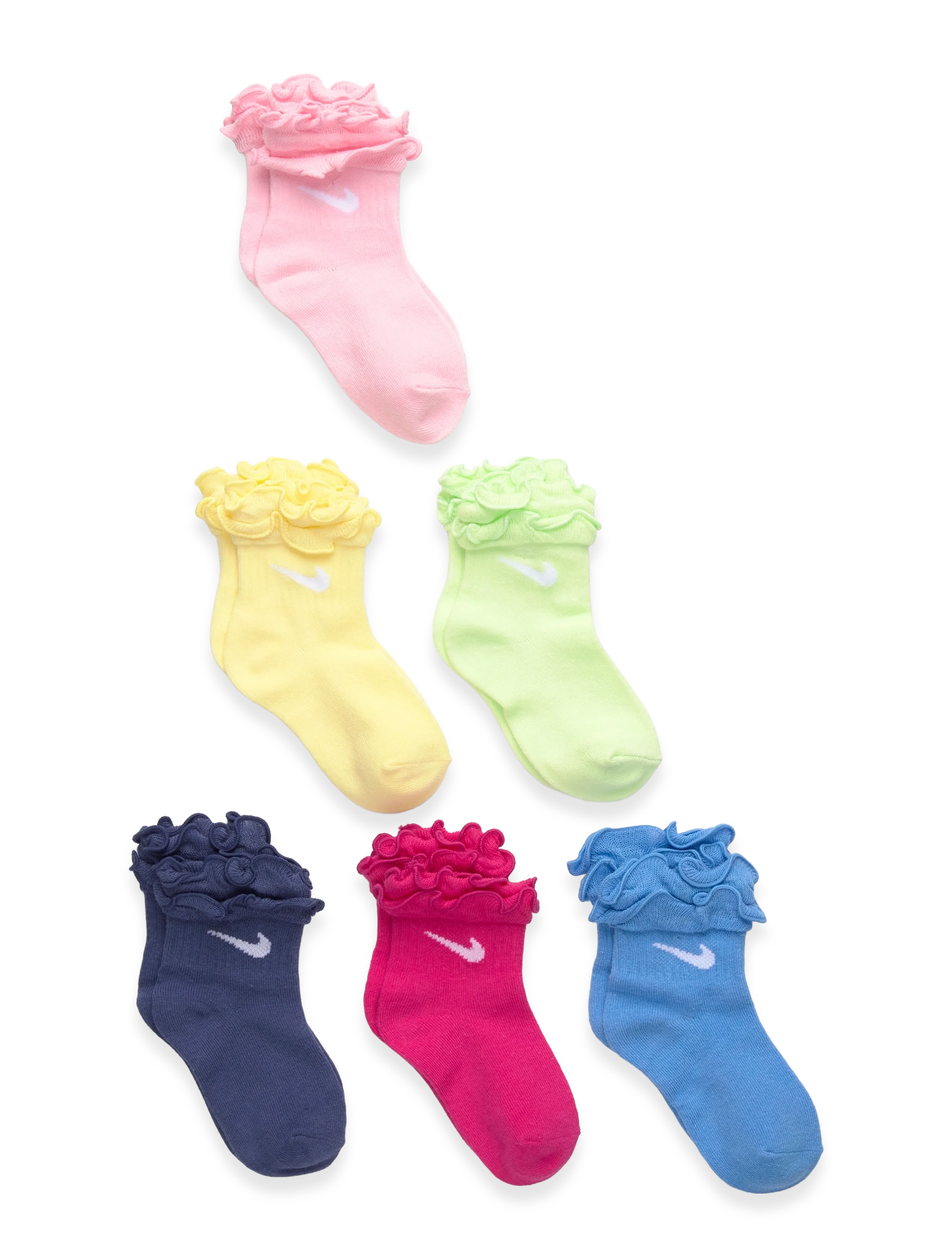 Nike 6Q-6PK QUARTER SOCK - Zīdaiņu zeķes - VIVID PINK / multi