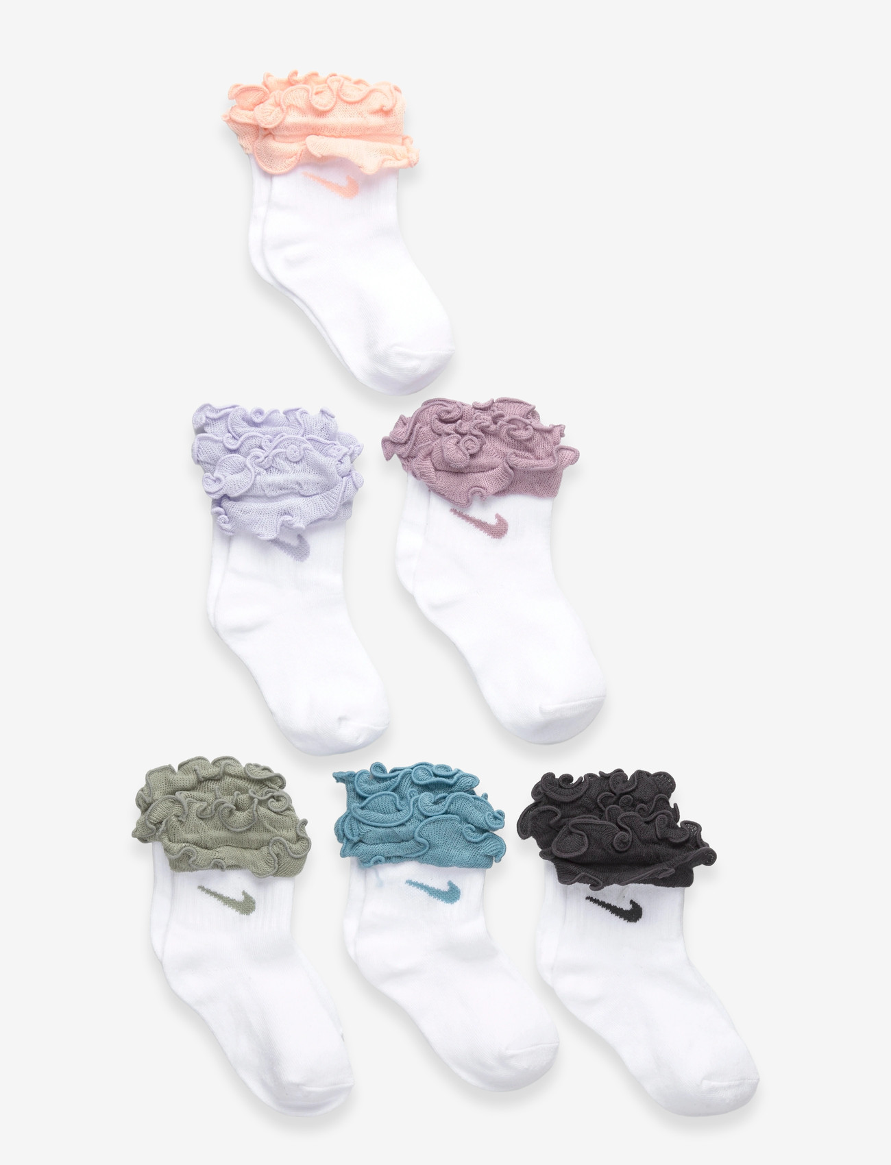 Nike - NHN 6PK INF/TODD RUFFLE SOCK - baby-socken - washed coral - 0